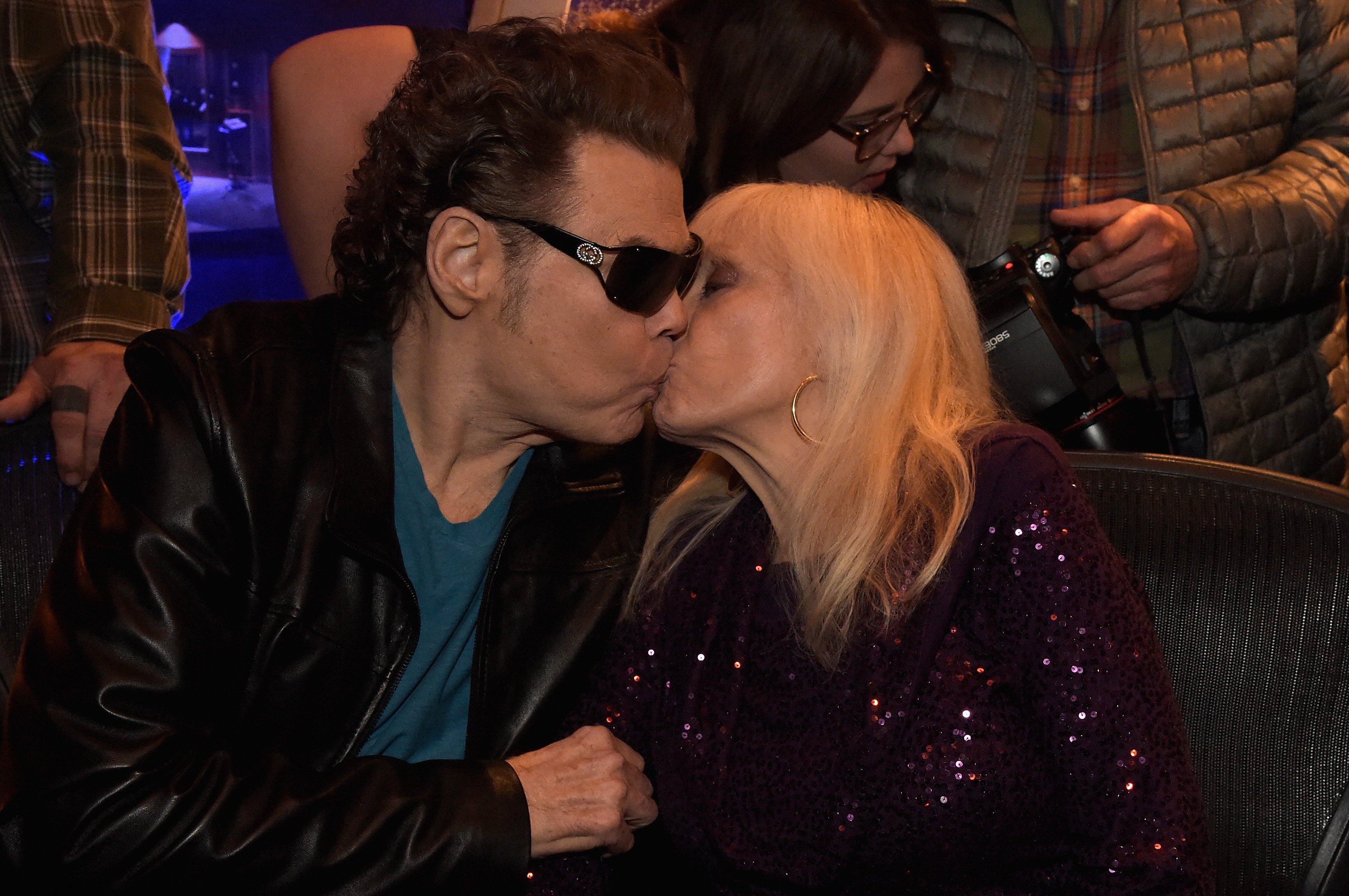 Ronnie Milsap and Joyce Reeves celebrating Ronnie's birthday on January 16, 2015, in Nashville | Source: Getty Images