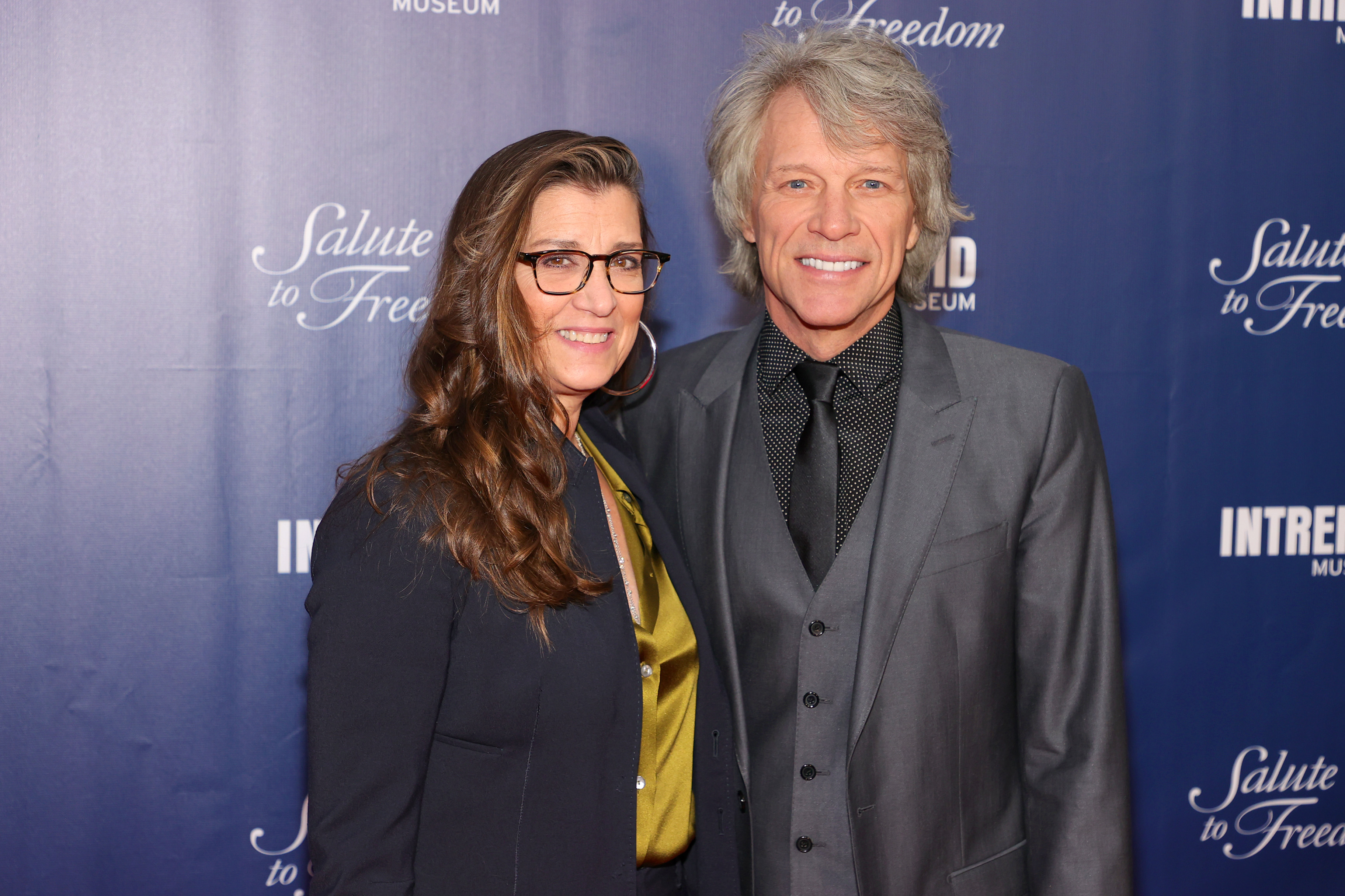 Dorothea Bongiovi and Jon Bon Jovi attend as Intrepid Museum hosts Annual Salute To Freedom in New York City Gala on November 10, 2021. | Source: Getty Images