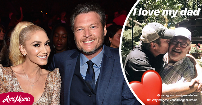 Gwen Stefani Shares a Touching Photo of Blake Shelton Kissing Her ...