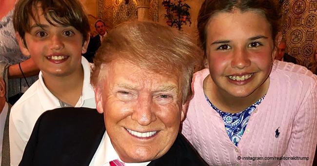 Donald Trump Jr Shares a Rare Photo of His Father Having a 'Great Time' with His Eldest Grandkids