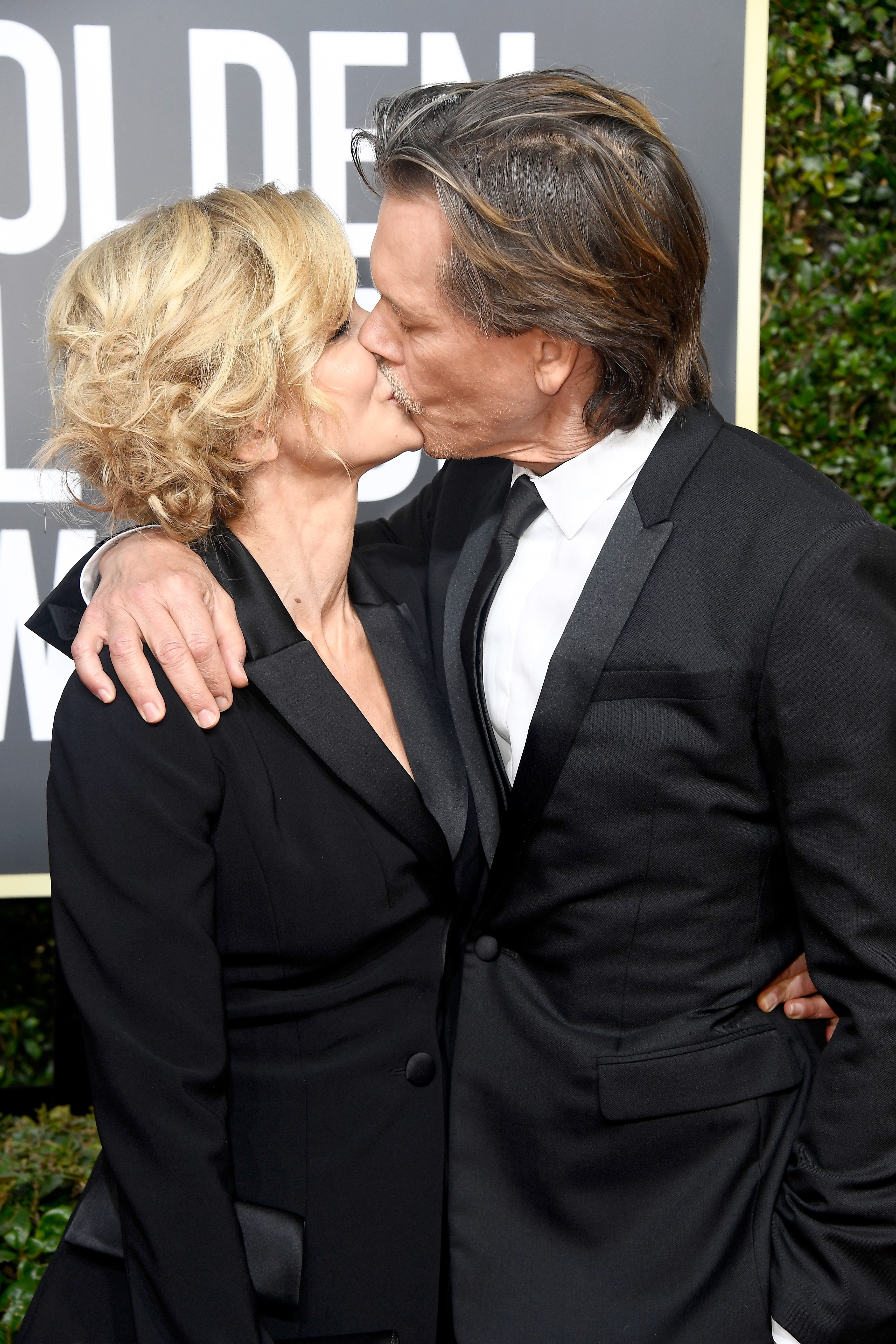 Kevin Bacon and his wife, Kyra Sedgwick attend the 75th Annual Golden Globe Awards at The Beverly Hilton Hotel on January 7, 2018. | Source: Getty Images