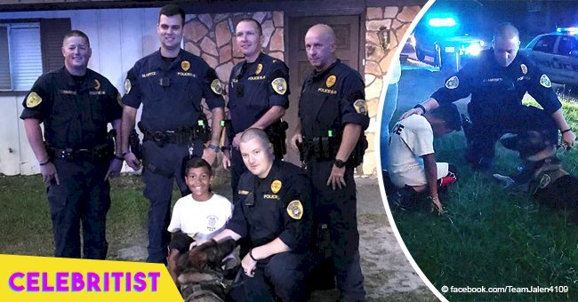 Touching video of police officer & K9 praying for 9-year-old before his surgery goes viral