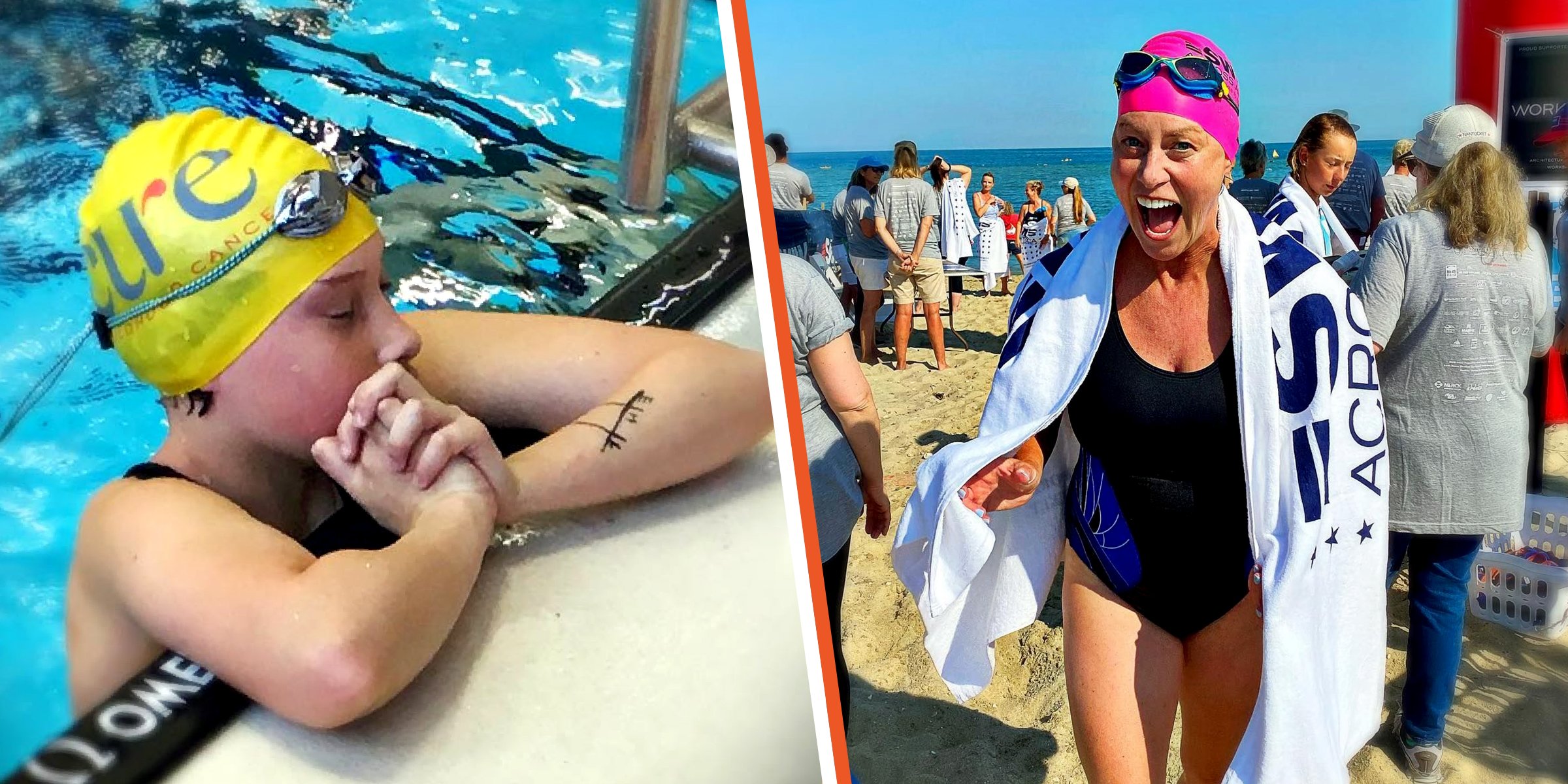 Grace Bunke | Vicky Bunke | Quelle: Facebook.com/swimacrossamerica | Facebook.com/vicki.bunke