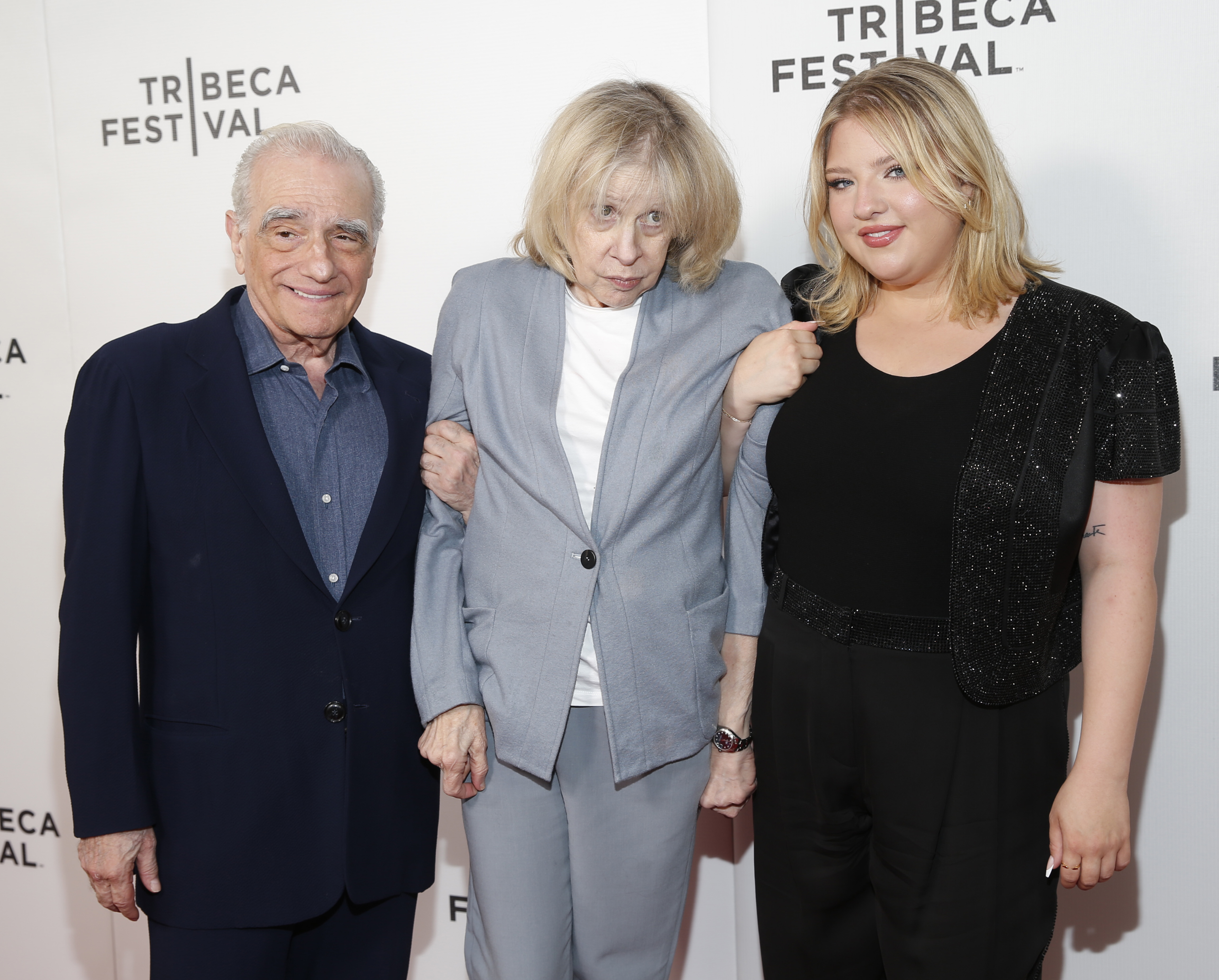 Martin Scorsese, Helen Scorsese and Francesca Scorsese at the 2023 Tribeca Festival on June 11, 2023, in New York City. | Source: Getty Images