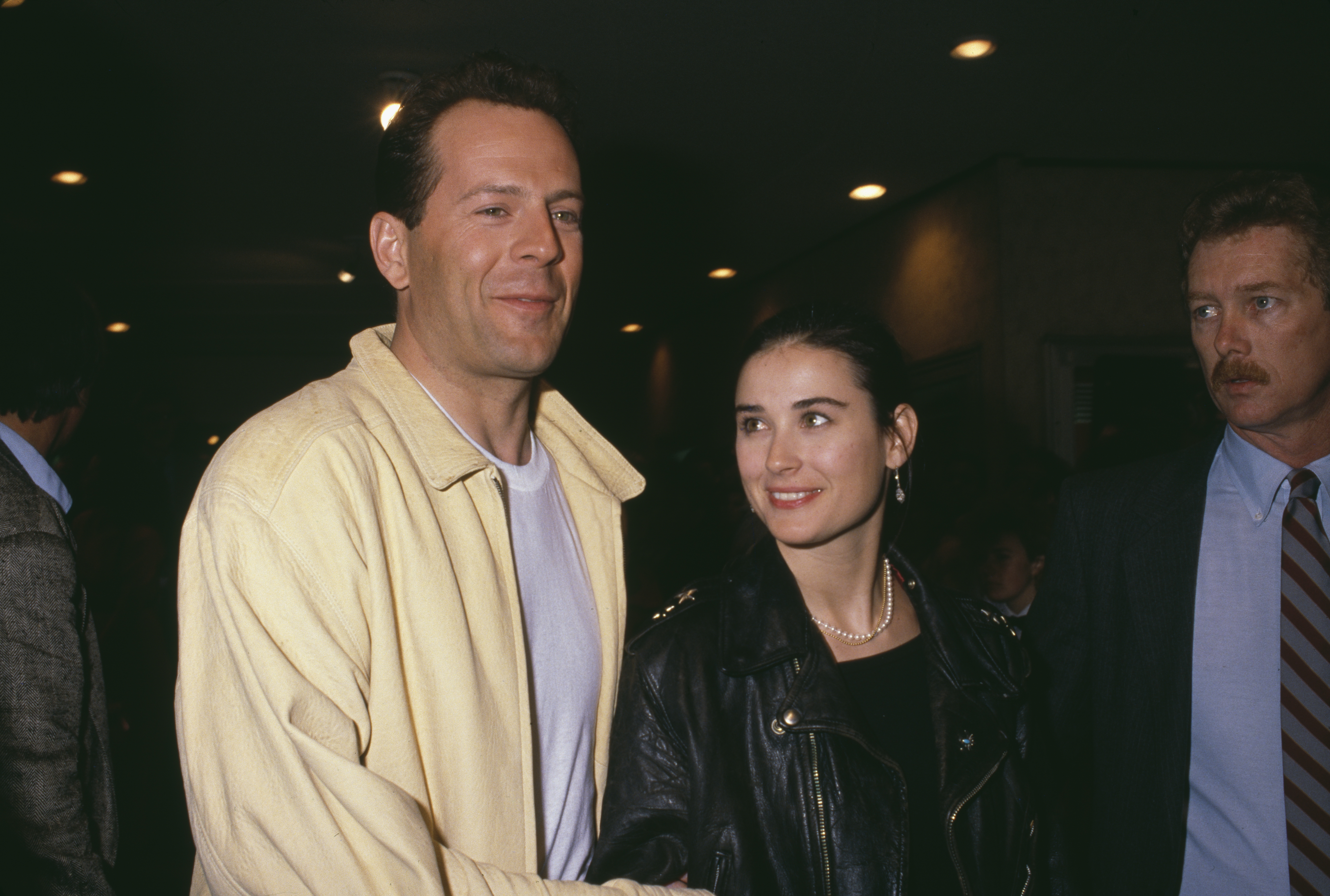 Bruce Willis and Demi Moore in Los Angeles, California, on March 8, 1989 | Source: Getty Images