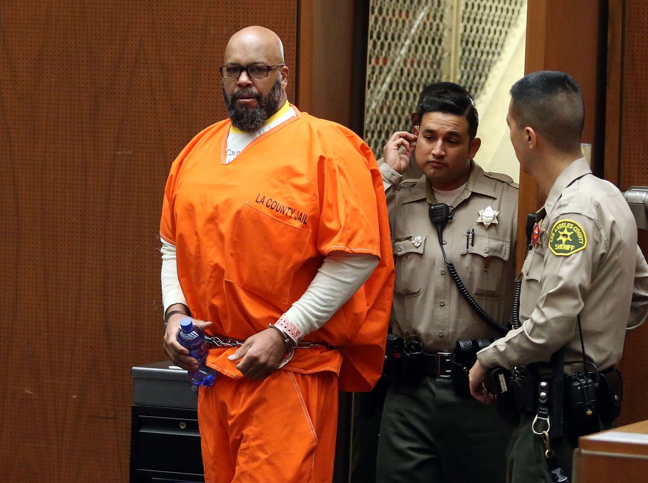 Marion "Suge" Knight appears in Los Angeles court for a pretrial hearing at the Clara Shortridge Foltz Criminal Justice Center on January 21, 2016 in Los Angeles, California. | Source: Getty Images
