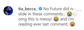 Tia Becca responds to Future responding to The Shade Room | Instagram: @theshaderoom