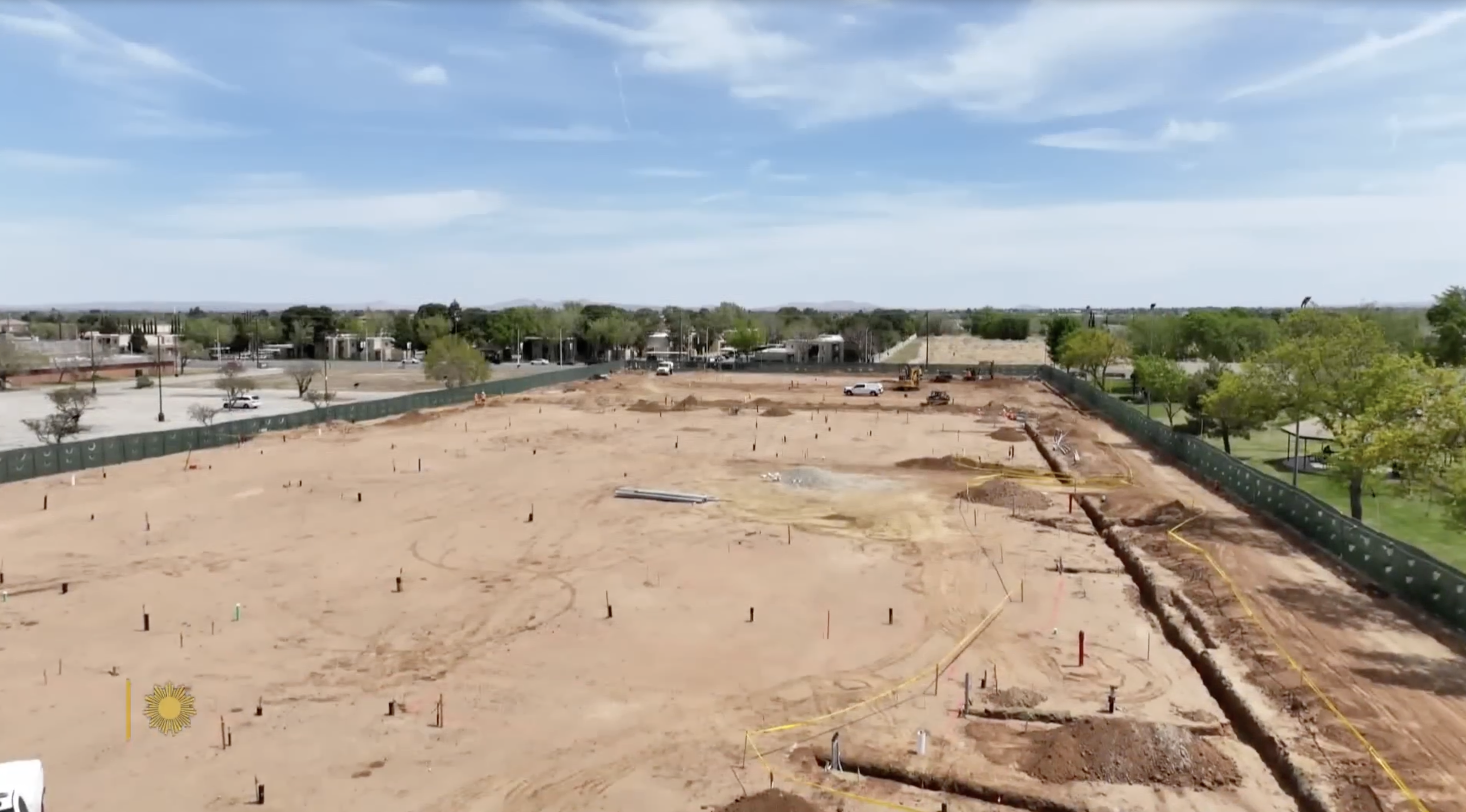 A view of Christian Bale's Together California charity project from a post dated May 18, 2025. | Source: YouTube/CBS Sunday Morning