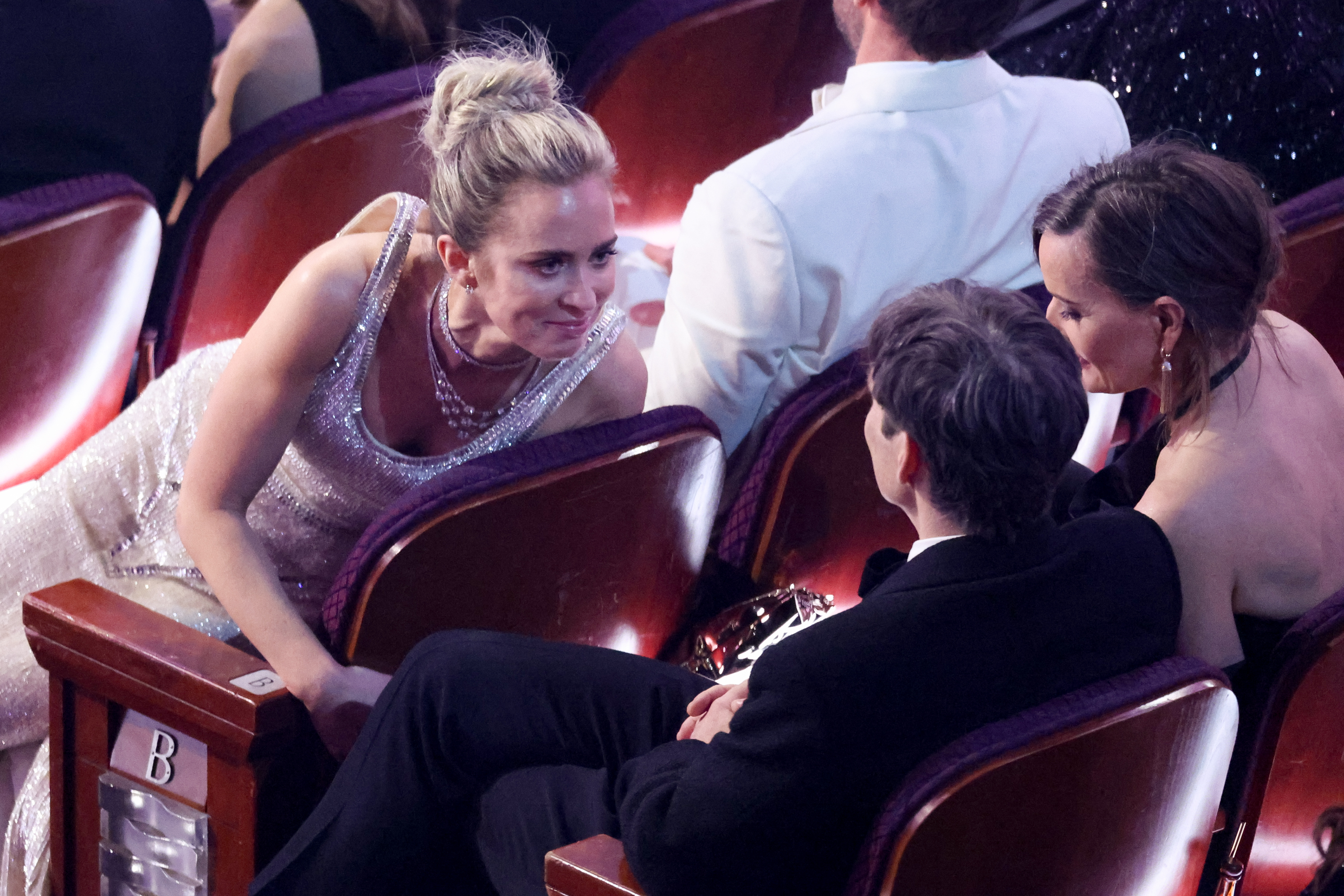 Emily Blunt, Cillian Murphy, and Yvonne McGuinness at the 96th Annual Oscars held at Dolby Theatre on March 10, 2024, in Los Angeles, California | Source: Getty Images