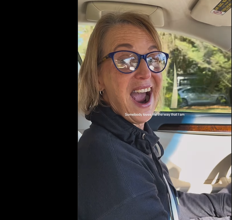 Caty Stanko's mother sings as she drives, dated December 22, 2024 | Source: Instagram/catystanko