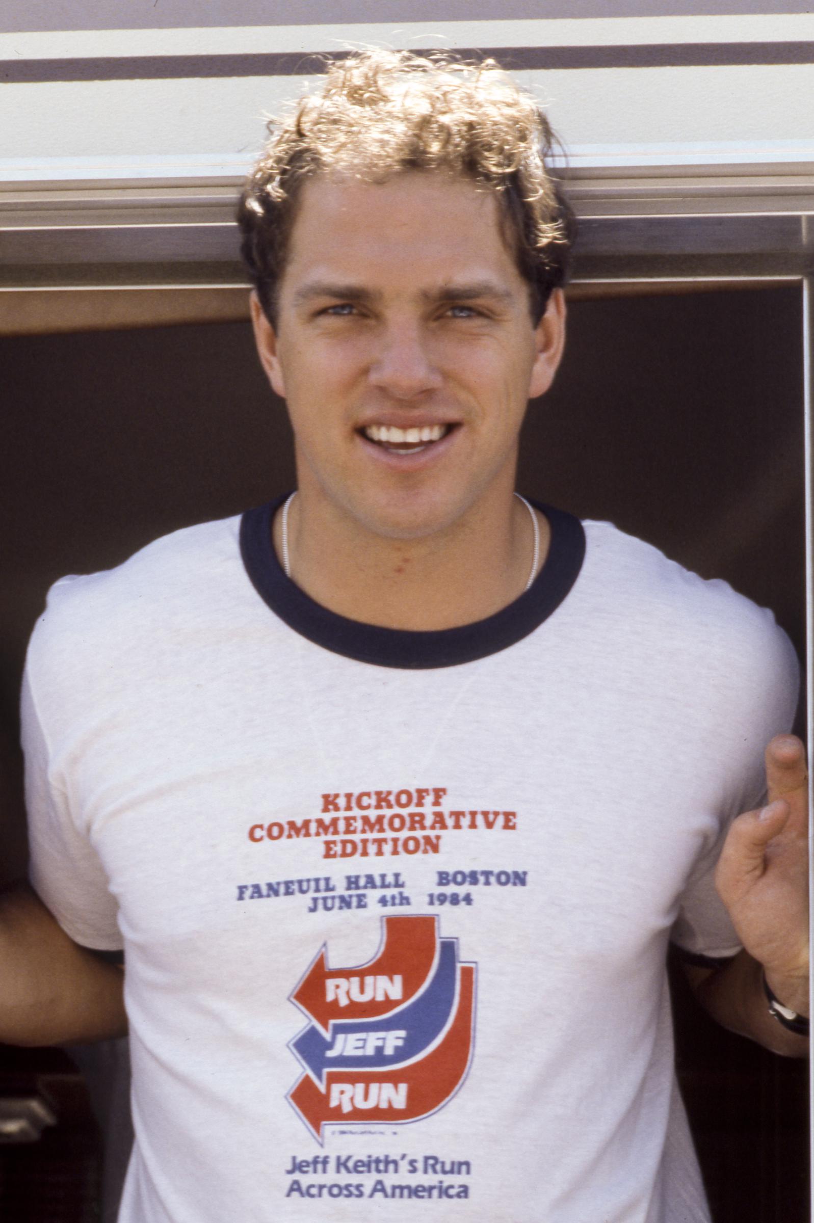 Edward Ted Kennedy, Jr raises money for American Cancer Society in Jeff Keith's Run Across America on June 4, 1984 in Boston, Massachusetts | Source: Getty Images