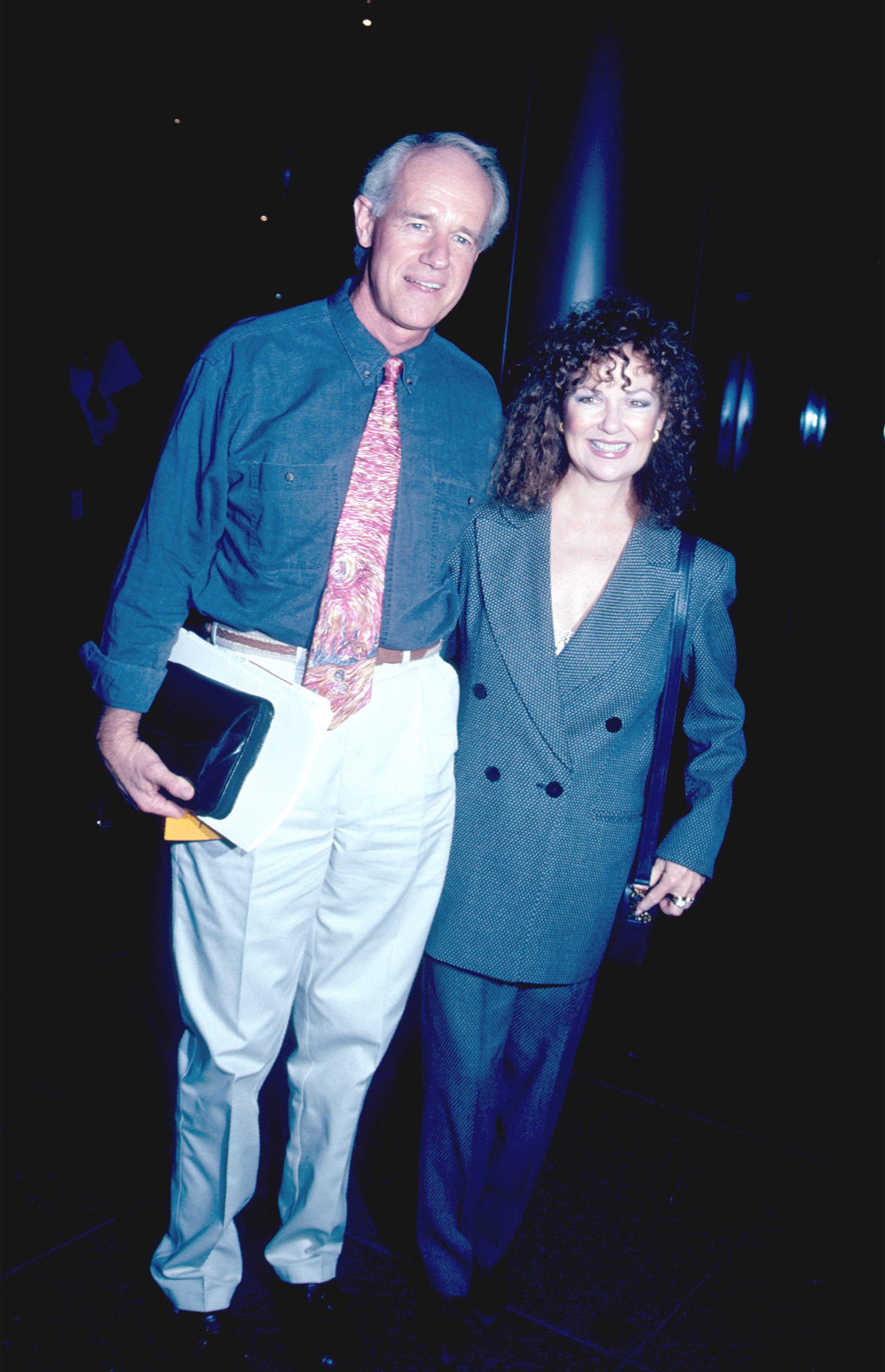 Mike Farrell and Shelley Fabares attend the screening of "Bopha," on September 21, 1993 in Los Angeles, California. / Source: Getty Images