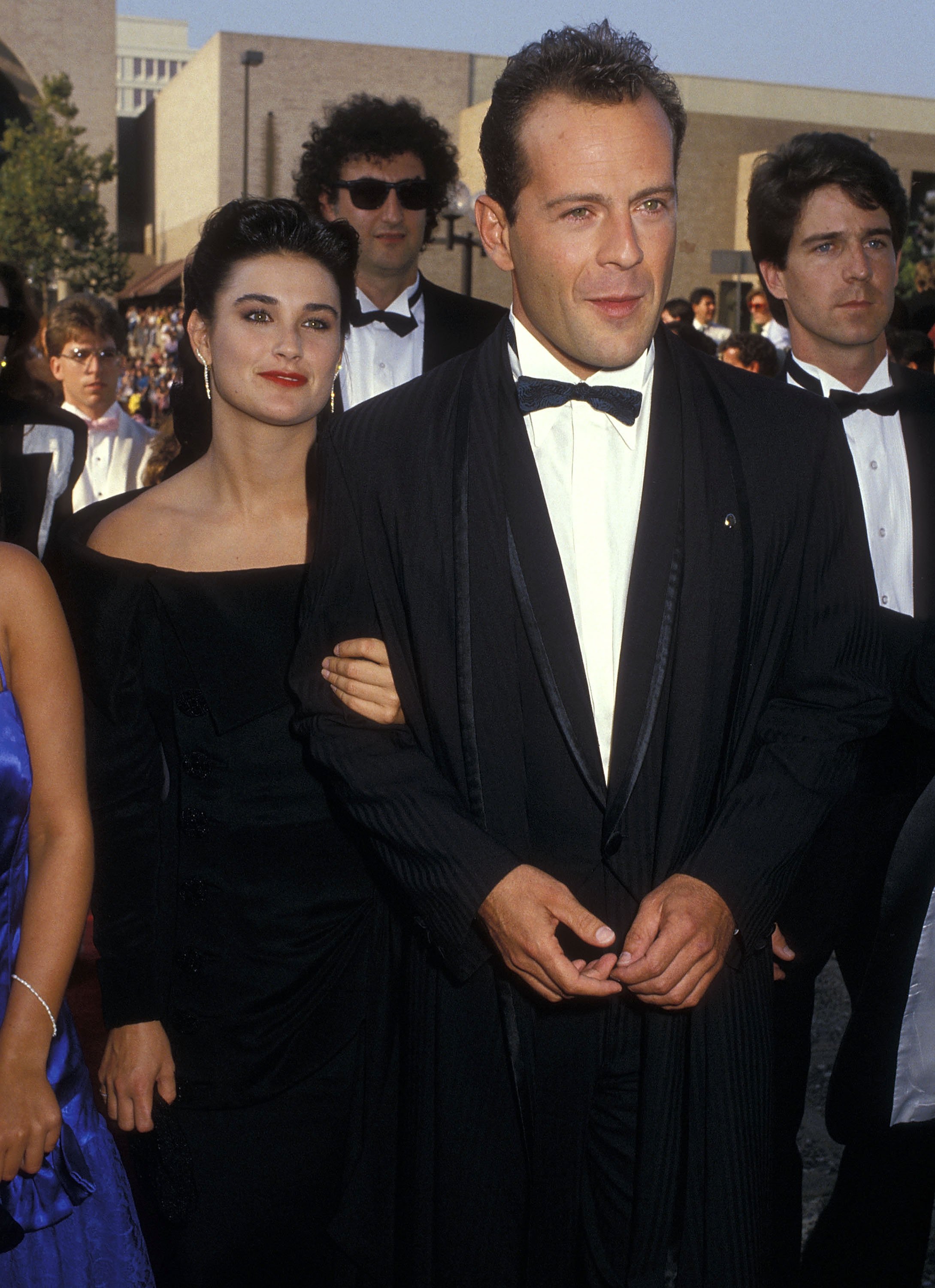 Demi Moore and Bruce Willis at the 39th Annual Primetime Emmy Awards on September 20, 1987, in Pasadena, California. | Source: Getty Images