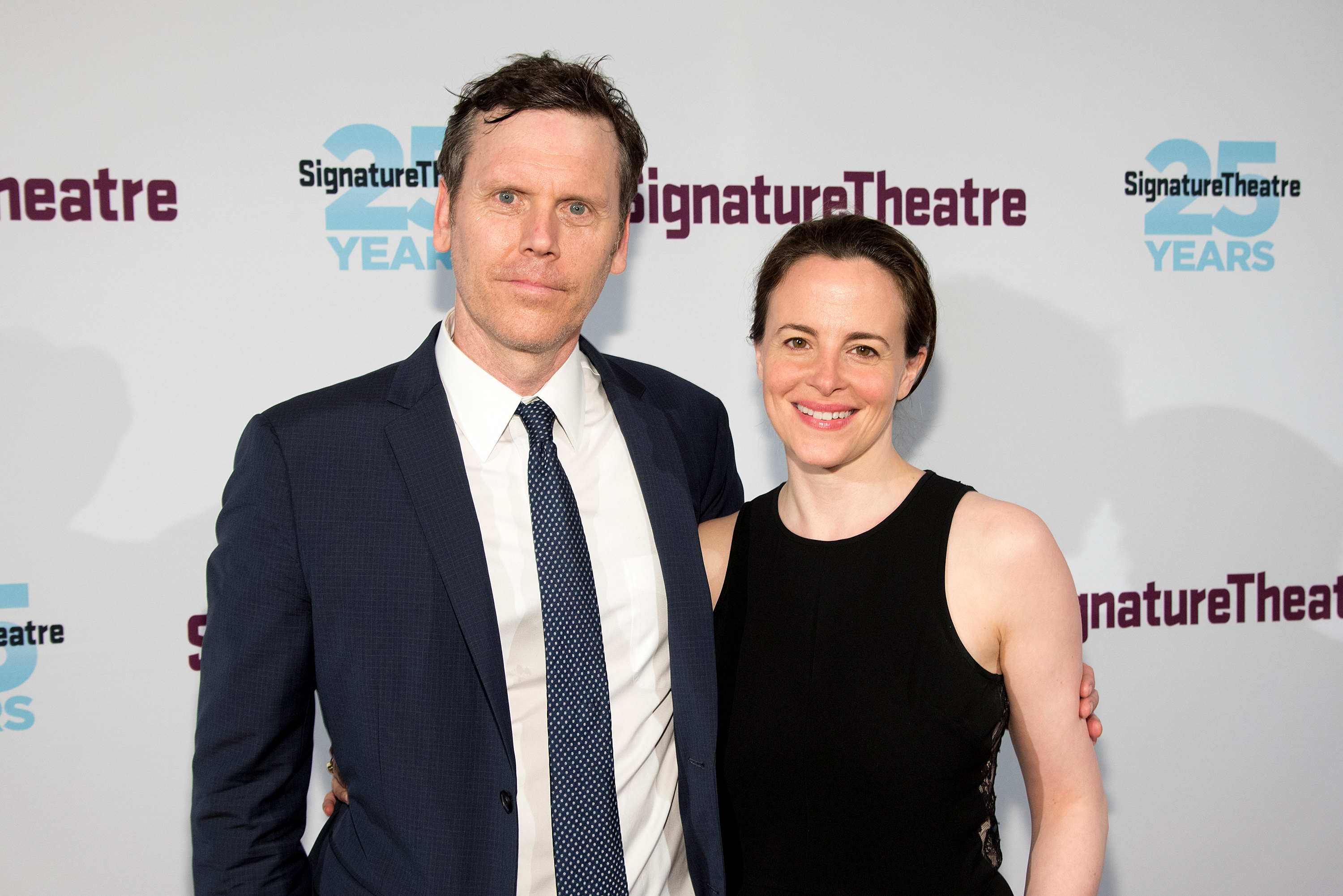 Will Eno and Maria Dizzia attend the 2016 Signature Theatre Gala on April 18, 2016, in New York City.