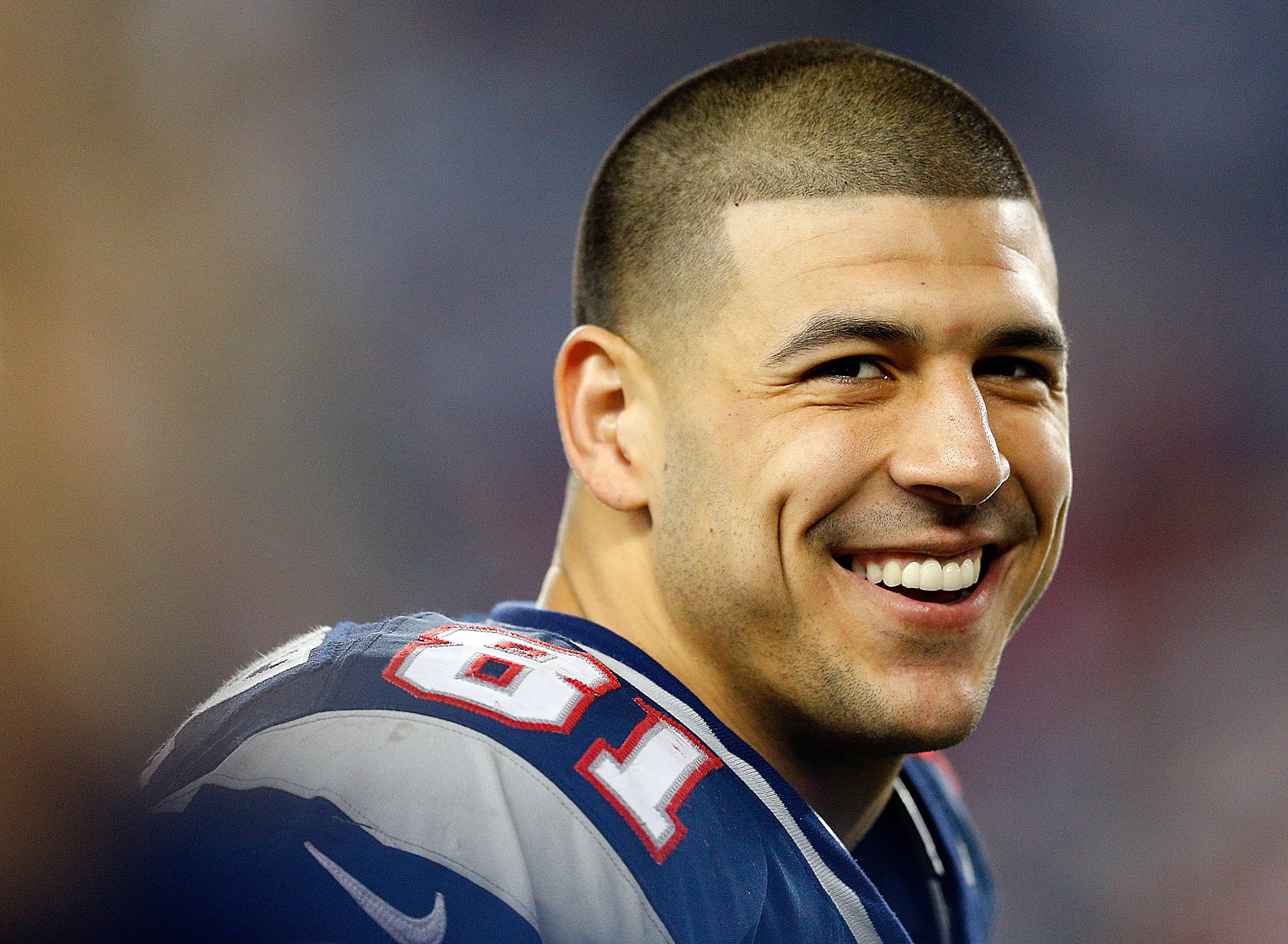 Aaron Hernandez during a game against the Houston Texans at Gillette Stadium on December 10, 2012, in Foxboro, Massachusetts. | Source: Getty Images