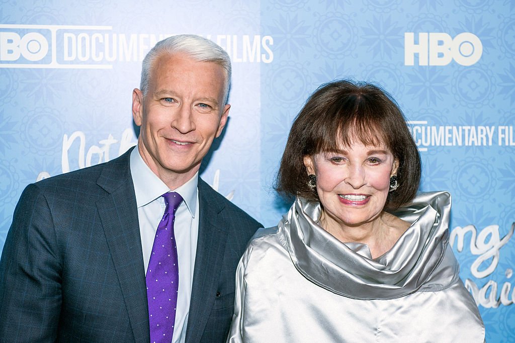 Anderson Cooper and Gloria Vanderbilt attend the "Nothing Left Unsaid" premiere, April 2016 | Source: Getty Images