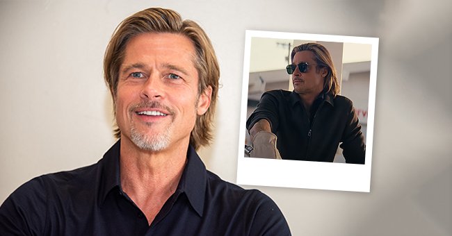 Brad Pitt at the "Ad Astra" Press Conference at the Hollywood Roosevelt on the left and a snap of Pitt in the new De'Longhi ad | Photo: Vera Anderson/WireImage via Getty Images + Youtube.com/De'Longhi Global