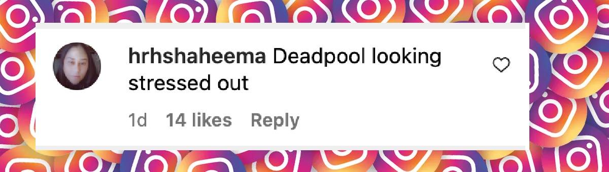 A fan comment on Ryan Reynolds, dated January 8, 2025 | Source: Instagram/enews