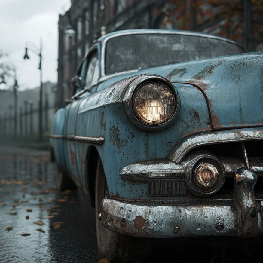 A beat-up old car | Source: Midjourney