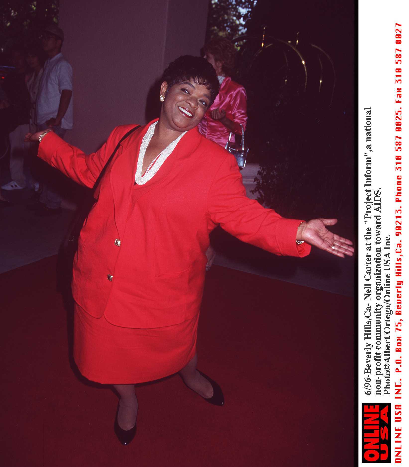 Beverly Hills -Nell Carter at the "Project Inform'' a organization to fight AIDS. | Source: Getty Images