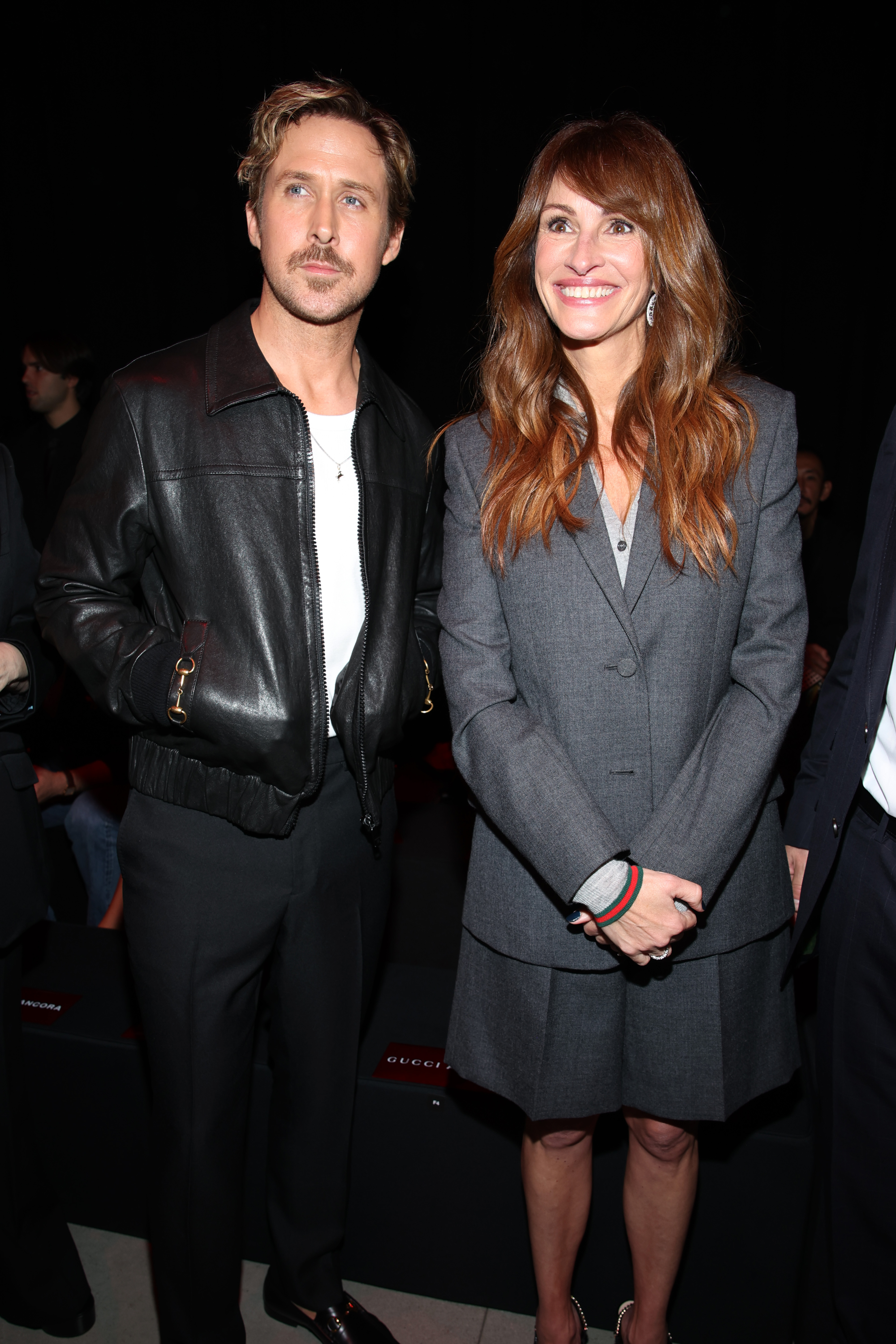 Ryan Gosling and Julia Roberts photographed at Gucci Ancora during Milan Fashion Week on September 22, 2023 in Milan, Italy | Source: Getty Images