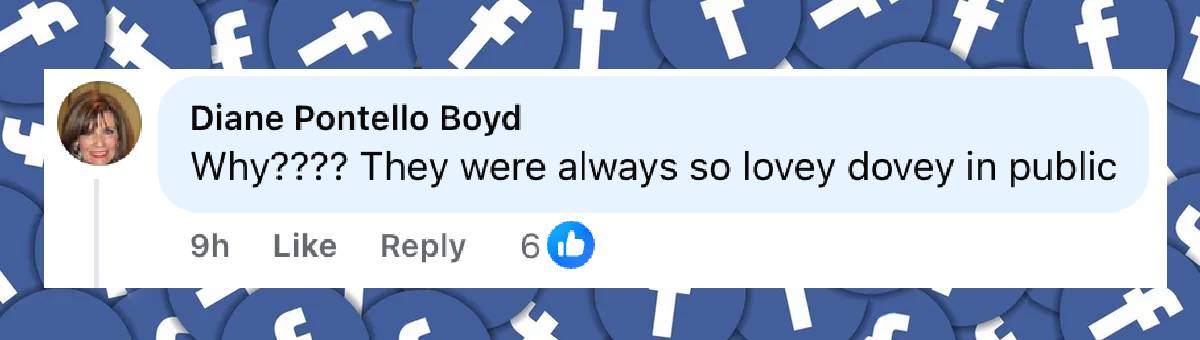 A netizen's comment on Nicole Kidman and Keith Urban, dated September 30, 2025 | Source: Facebook/pagesix
