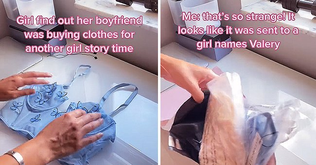 TikToker MollyLux🦋 sharing a Reddit story on her account while folding and packaging clothes. | Source: tiktok.com/@itsmollylux