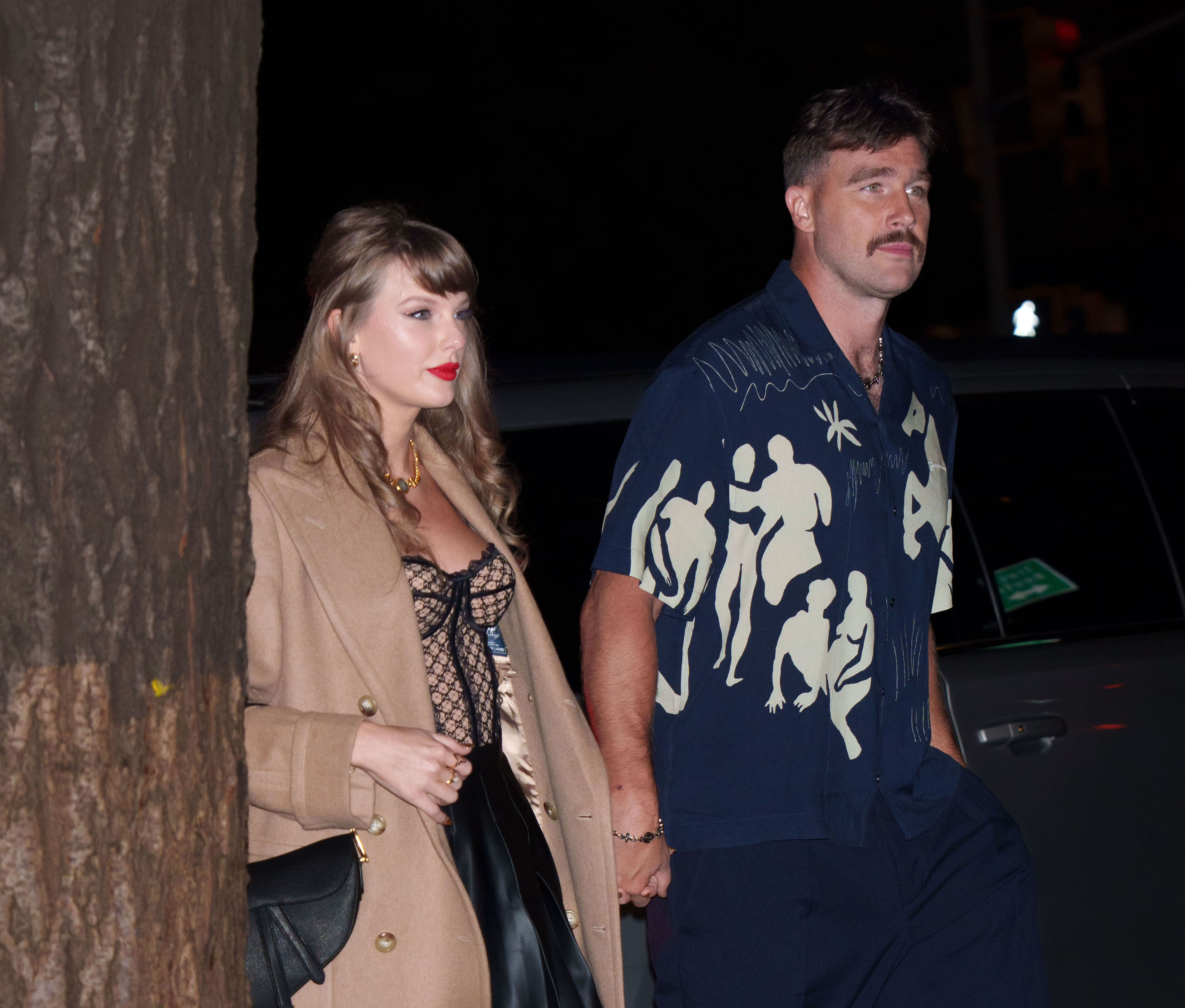 Taylor Swift and Travis Kelce spotted out in New York City on October 11, 2024 | Source: Getty Images