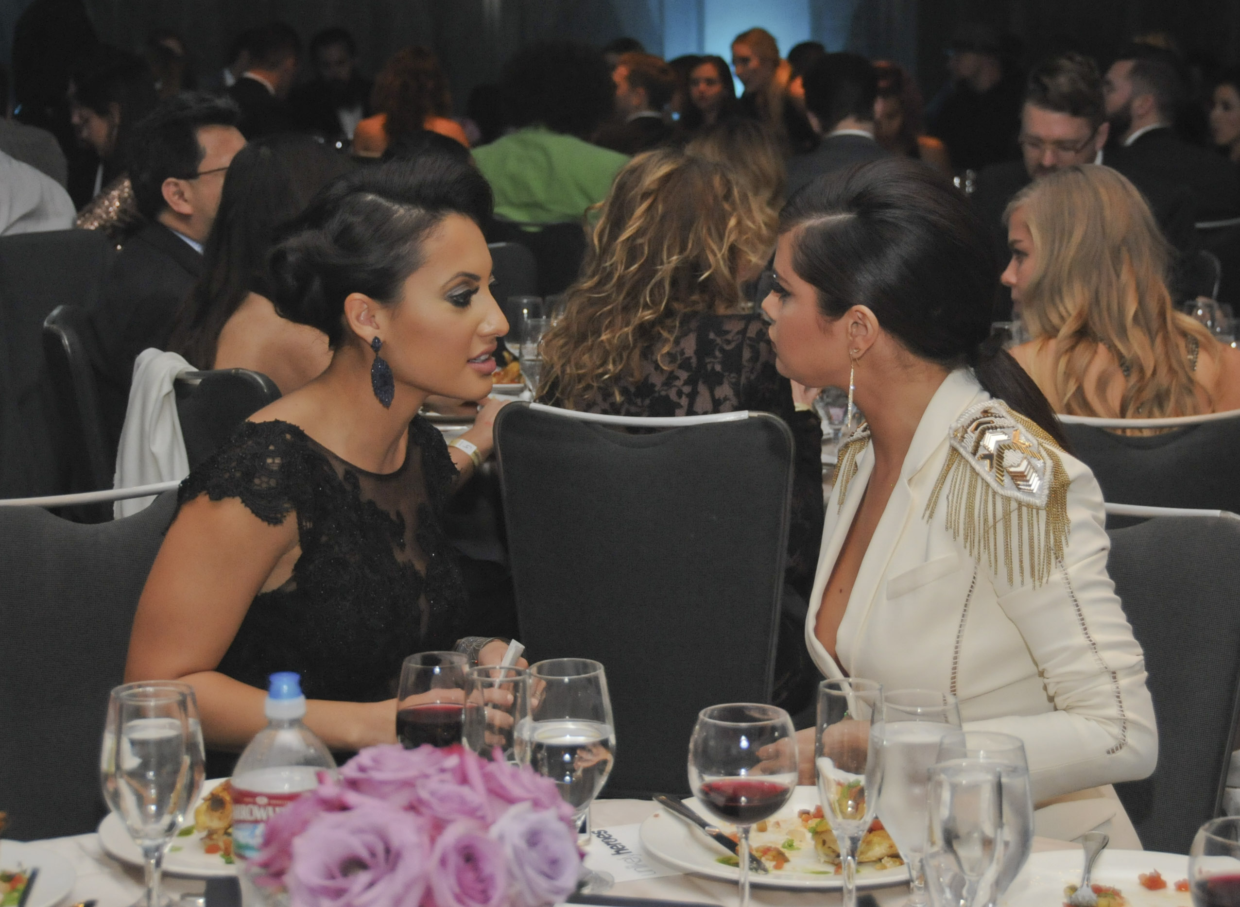Francia Raisa and Selena Gomez attend the Unlikely Heroes’ 3rd Annual Awards Dinner and Gala at Sofitel Hotel on November 8, 2014, in Los Angeles, California. | Source: Getty Images