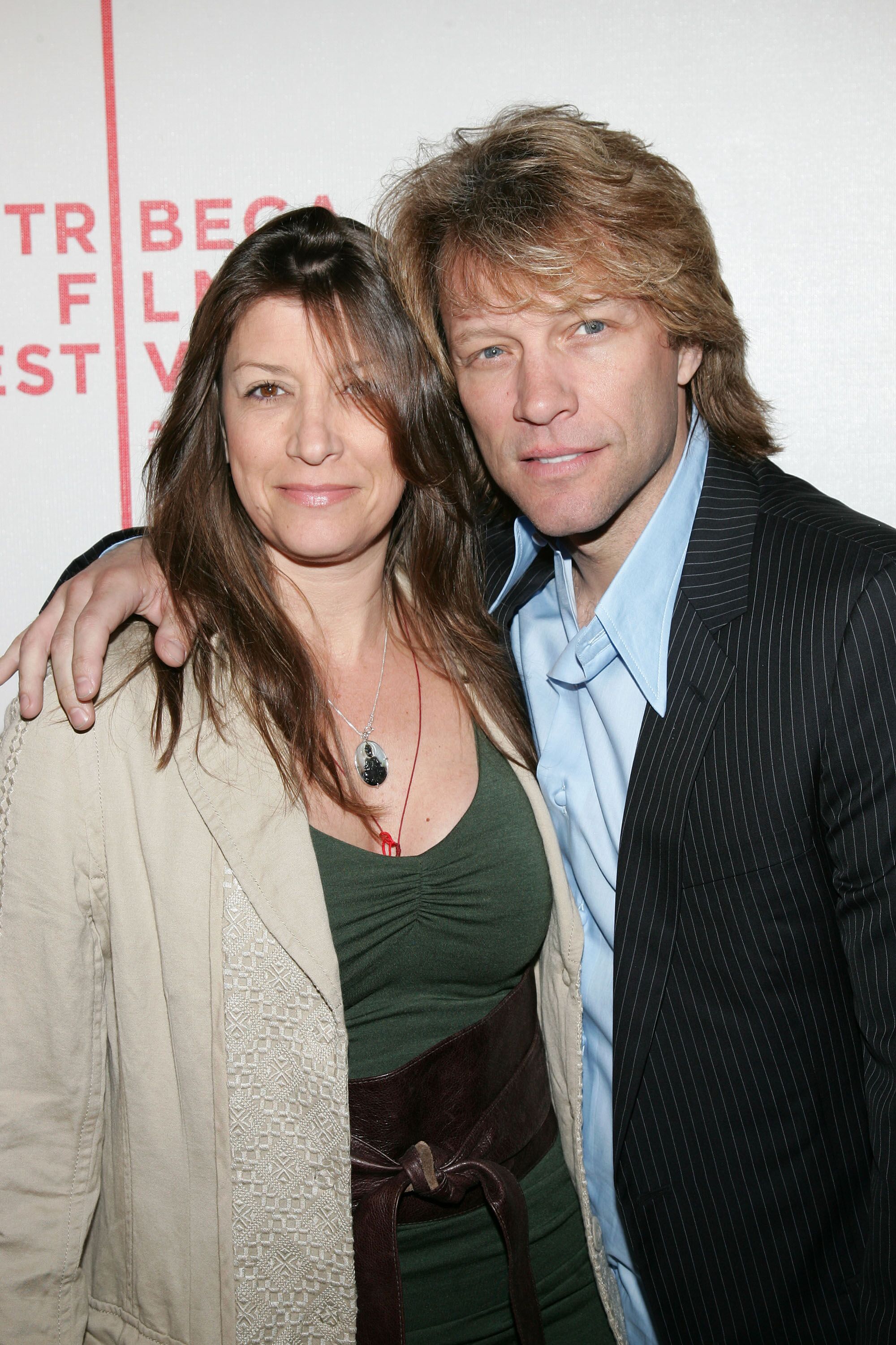 Bon Jovi and wife Dorothea Hurley at the 2007 Tribeca Film Festival. | Source: Getty Images