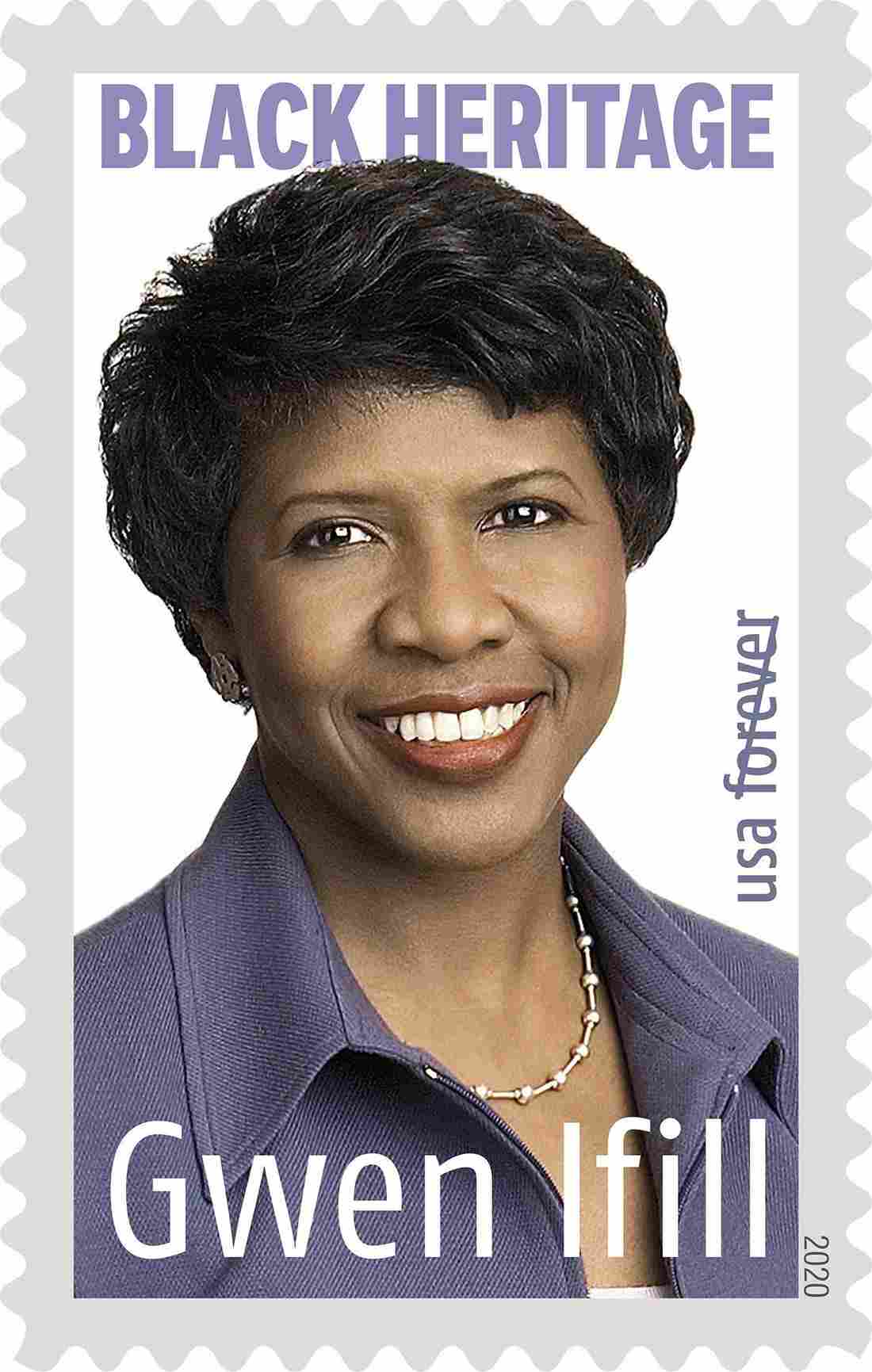 Gwen Ifill's very own stamp created by the US Postal Service | Source: Twitter / USPS