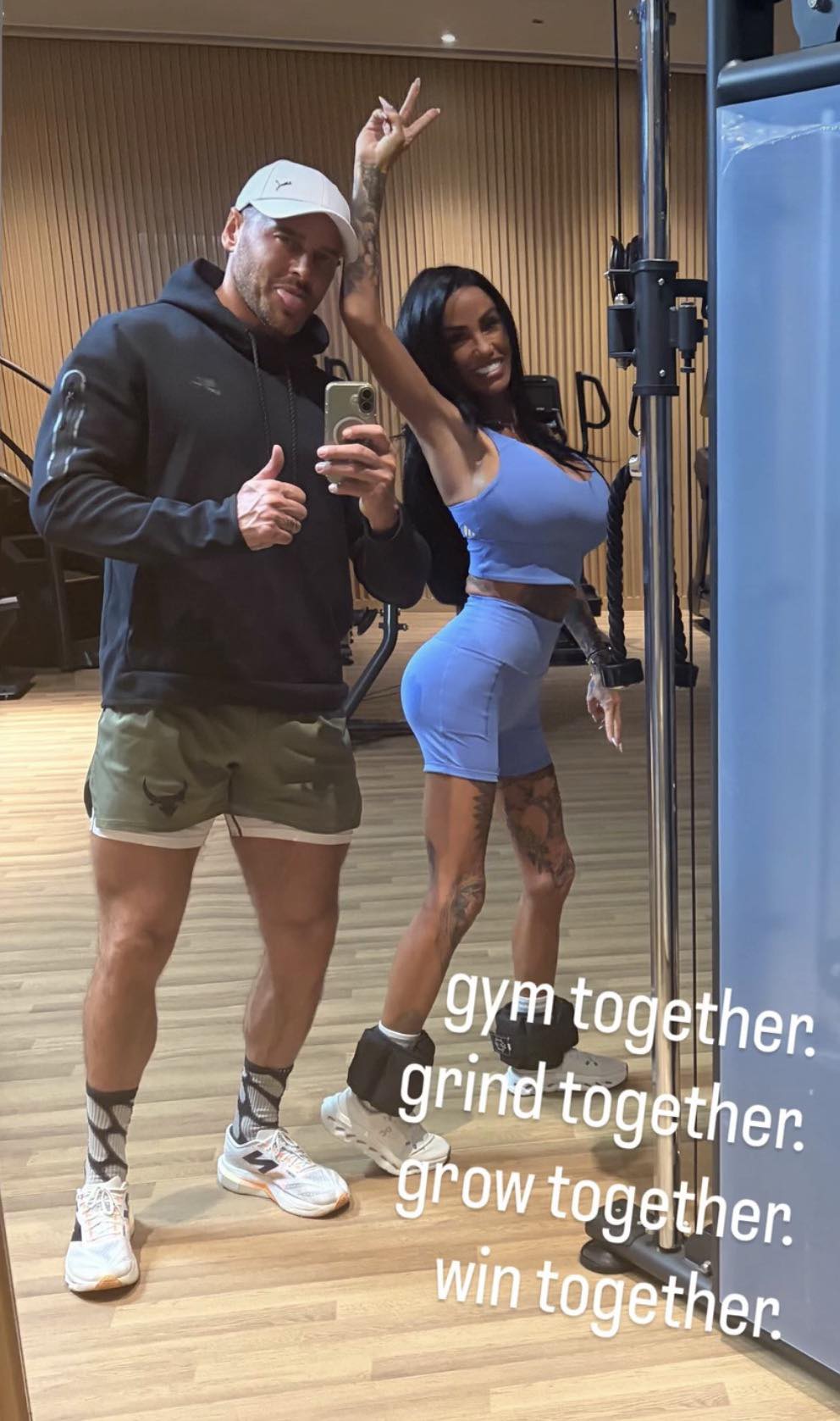 Lee Andrews and Katie Price pose for a photo, posted on 31 March 2026. | Source: Facebook/Katie Price