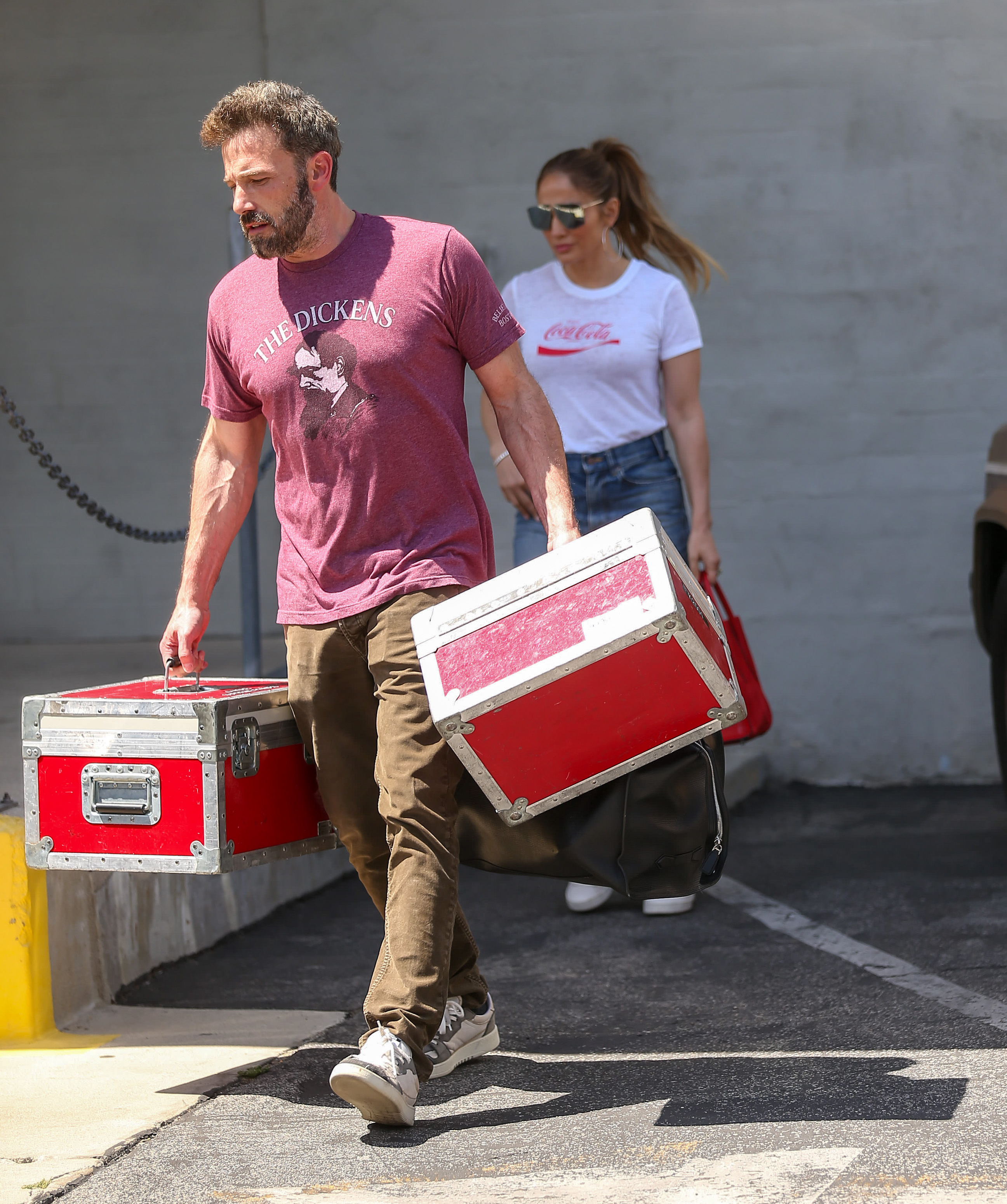 Jennifer Lopez and Ben Affleck are seen on April 26, 2022 | Source: Getty Images