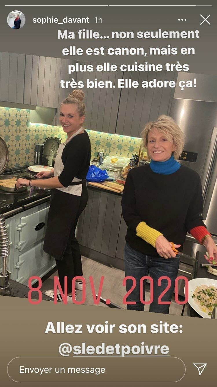 Capture d'écran Instagram Sophie Davant . | sophie_davant
