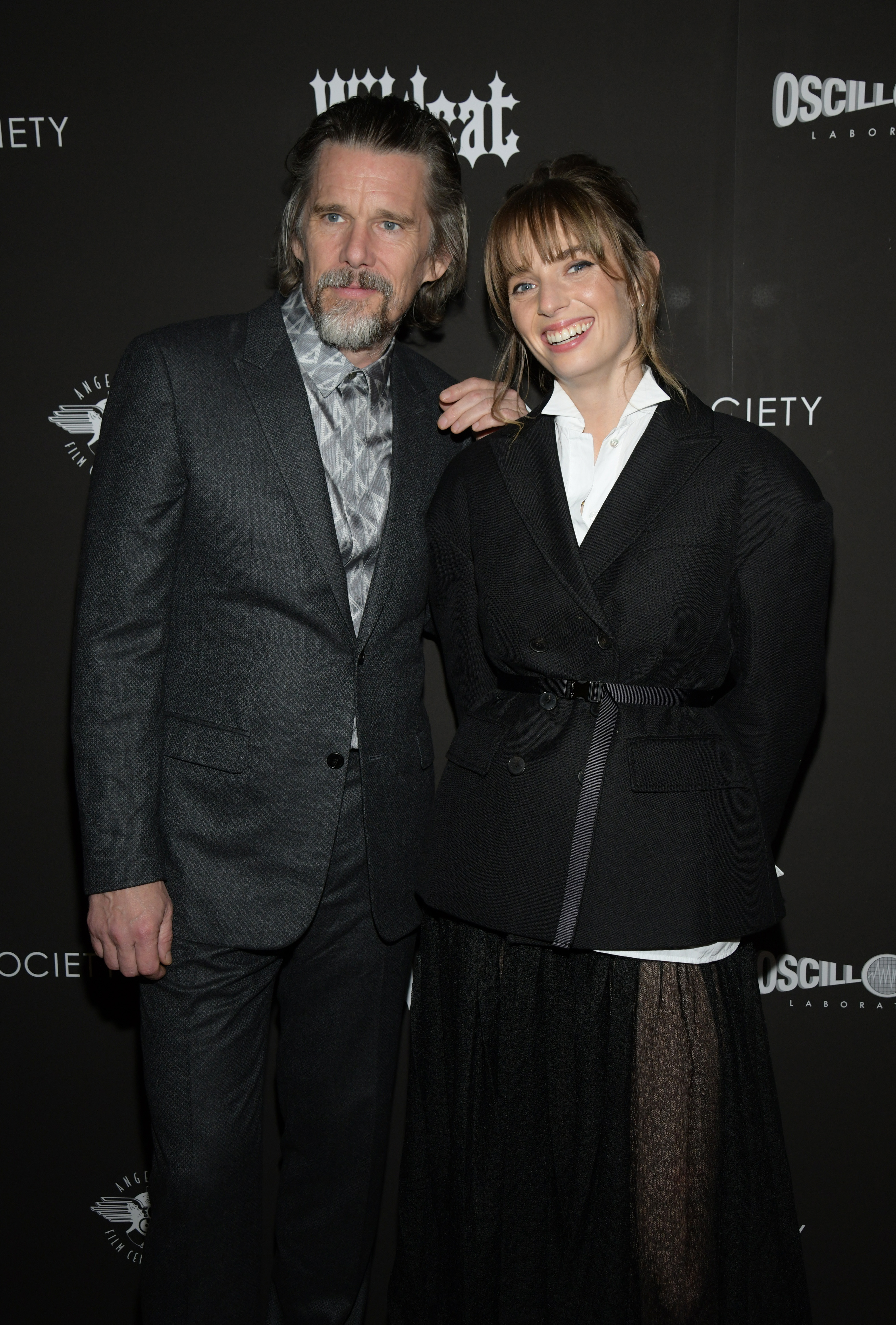 Ethan Hawke and Maya Hawke at the New York premiere of "Wildcat" held at Angelika Film Center on April 11, 2024. | Source: Getty Images