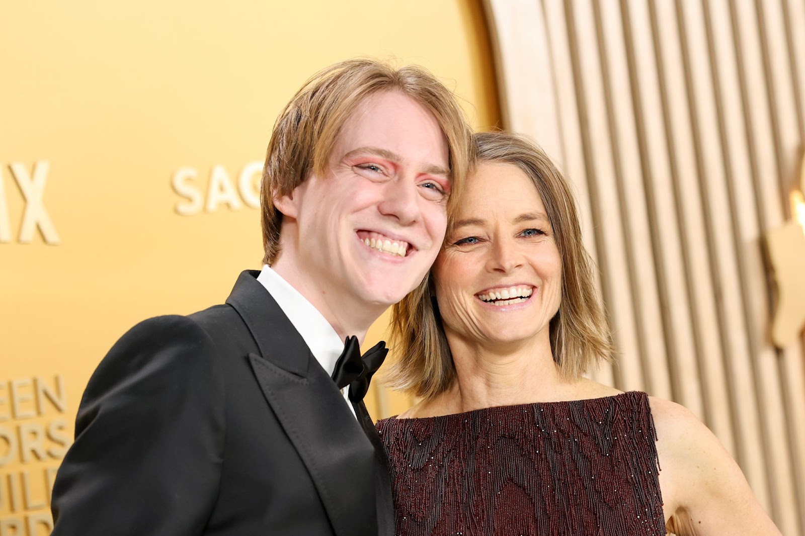 Charlie and Jodie Foster at the 31st Annual Screen Actors Guild Awards on February 23, 2025, in Los Angeles, California | Source: Getty Images