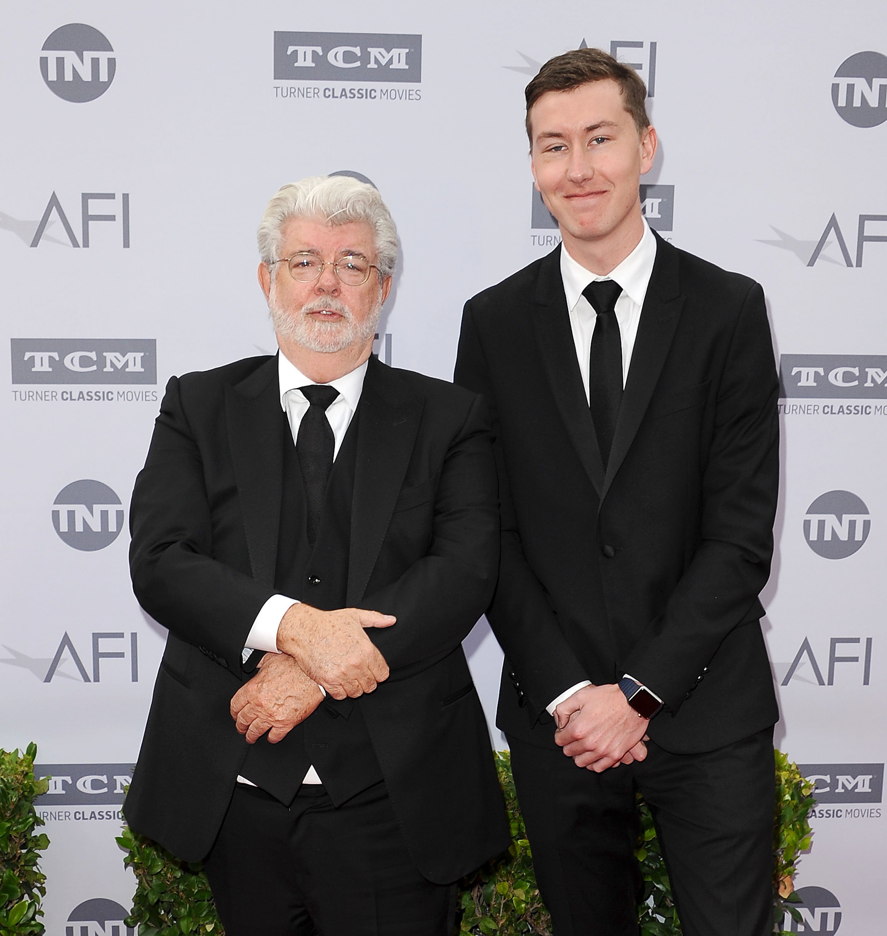 George Lucas and Jett Lucas at the 44th AFI Life Achievement Awards gala on June 9, 2016 | Source: Getty Images