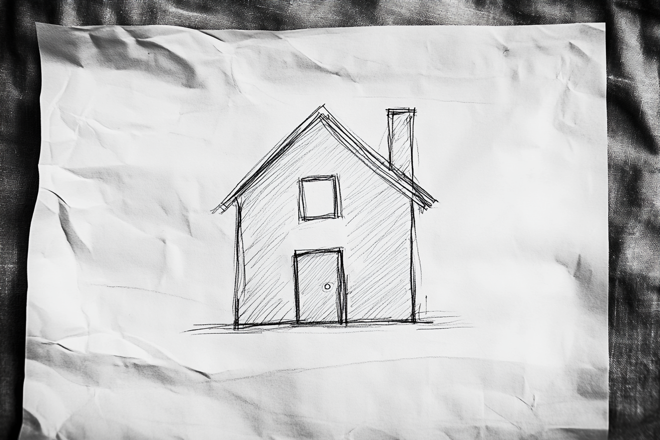 A drawing of a house | Source: Midjourney