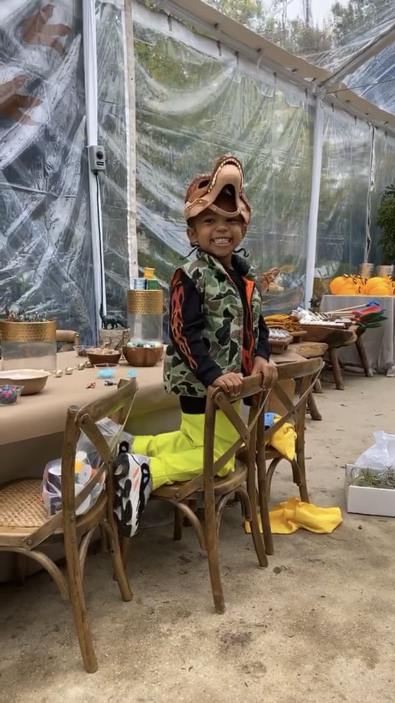 Saint West at his Jurassic birthday party/ Source: Instagram/Kim Kardashian/Stories