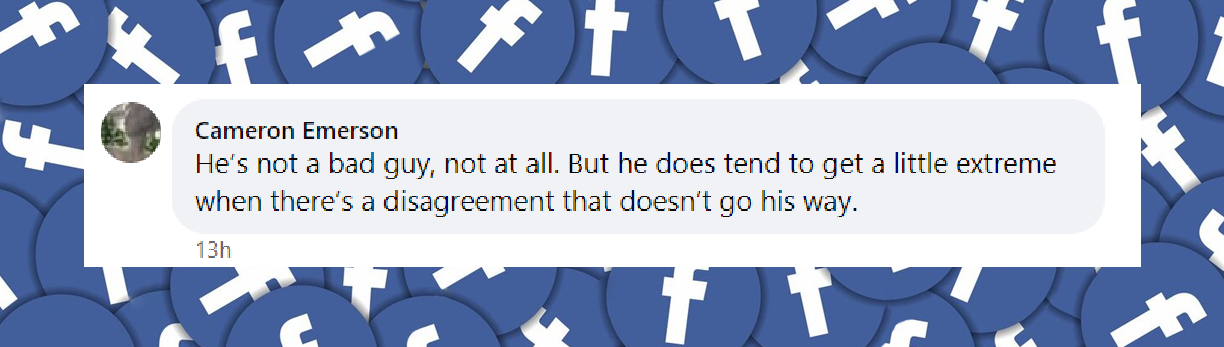 A netizen's comment on Brandon Thomas Lee's behavior at the Sherwood Country Club in Thousand Oaks, California, posted in August 2024 | Source: Facebook/NYPost