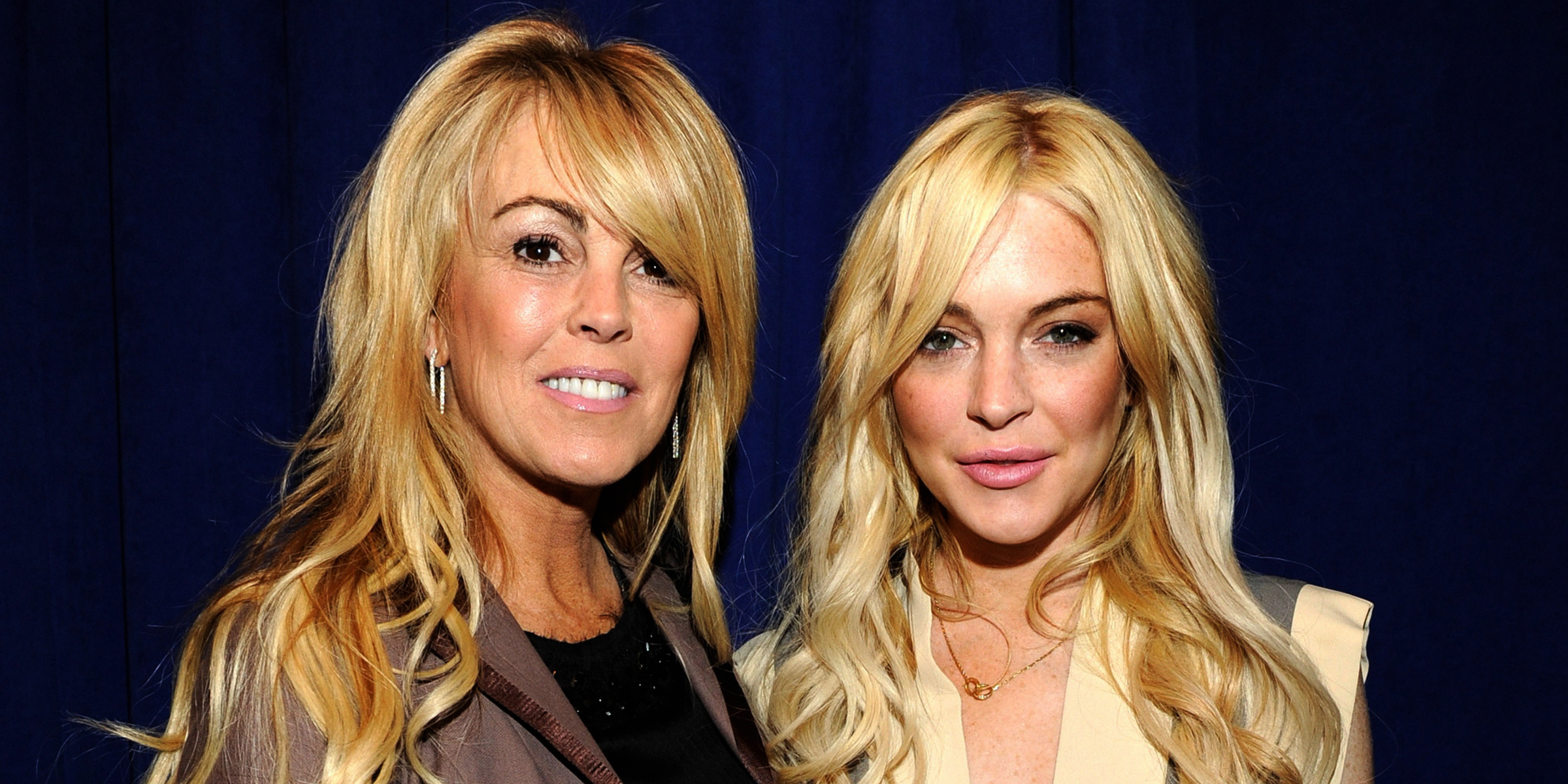 Lindsay Lohan with her mother, Dina Lohan. | Getty Images