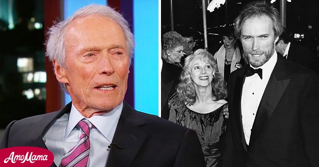 Clint Eastwood and Sondra Locke in Los Angeles in 1984 and Eastwood in an interview with Jimmy Kimmel | Photo: Getty Images - YouTube.com/Jimmy Kimmel Live