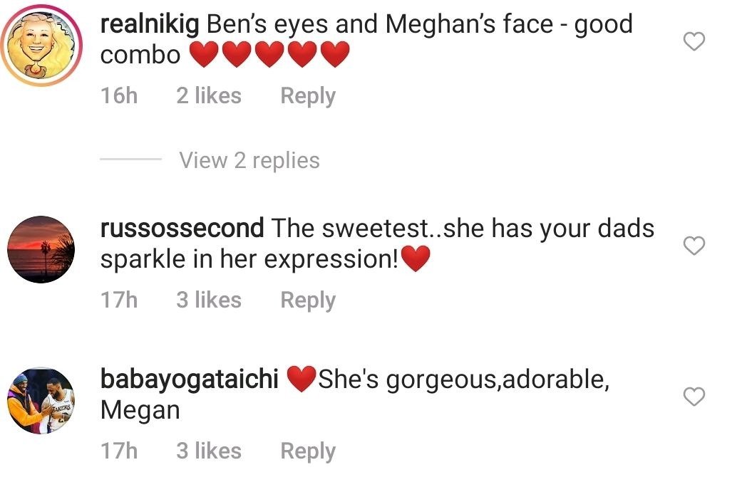 Fans comment on Meghan McCain's post complimenting her daughter | Source: Instagram/@meghanmccain
