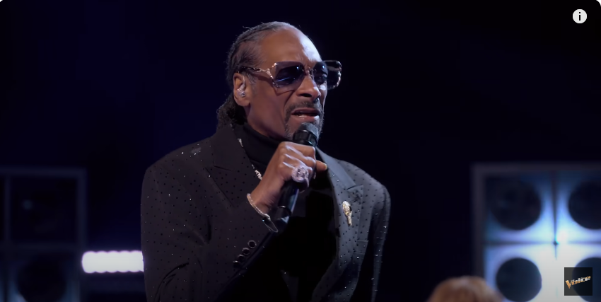 Snoop Dogg performing on "The Voice," from a video posted on September 23, 2024 | Source: YouTube/@nbcthevoice