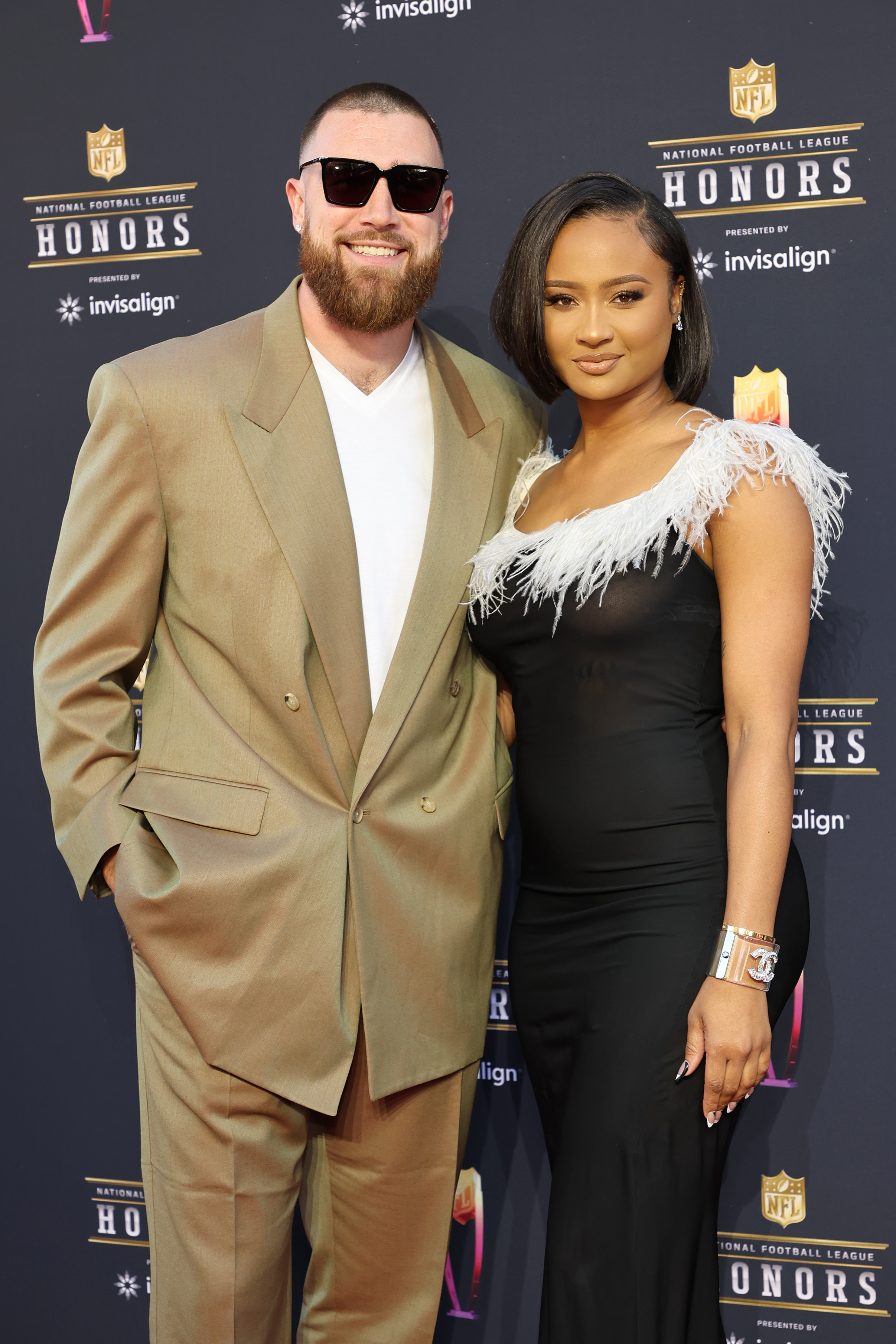 Travis Kelce and Kayla Nicole attend the 11th Annual NFL Honors on February 10, 2022, in Inglewood, California. | Source: Getty Images