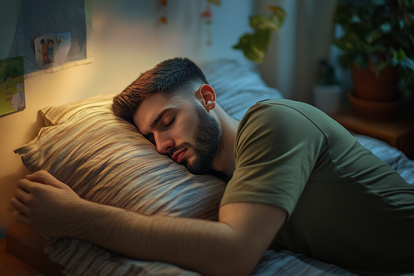 A man sleeping in his bed | Source: Midjourney