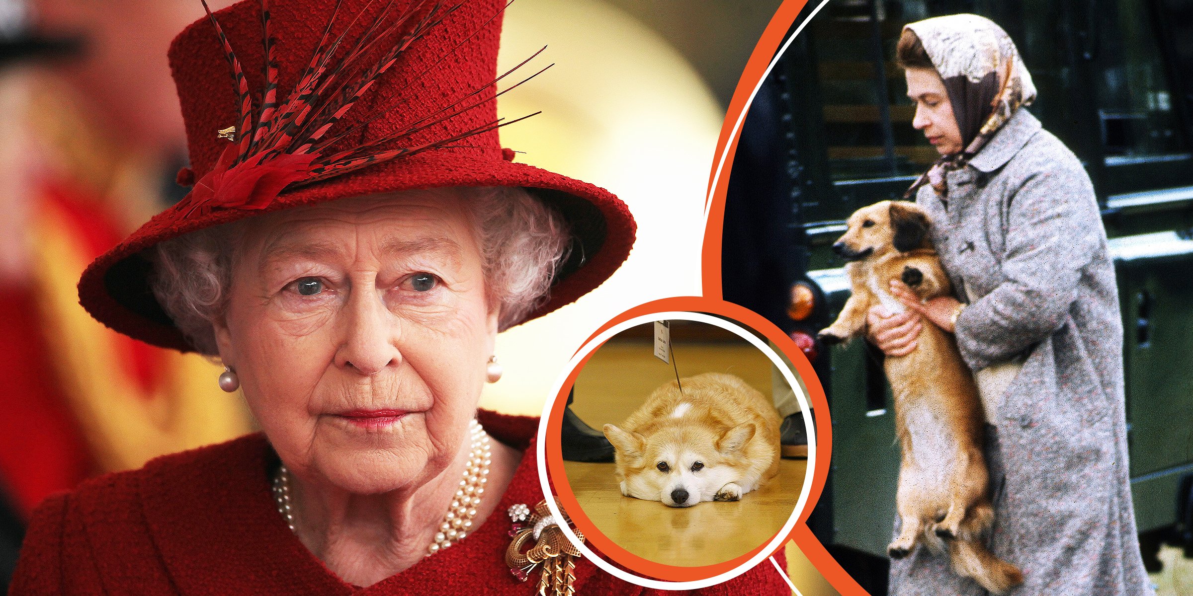 La reina Elizabeth II y sus perros. | Foto: Getty Images
