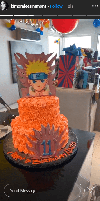 Image of Kimora Lee's son, Kenzo's birthday cake | Photo: Instagram/kimoraleesimmons