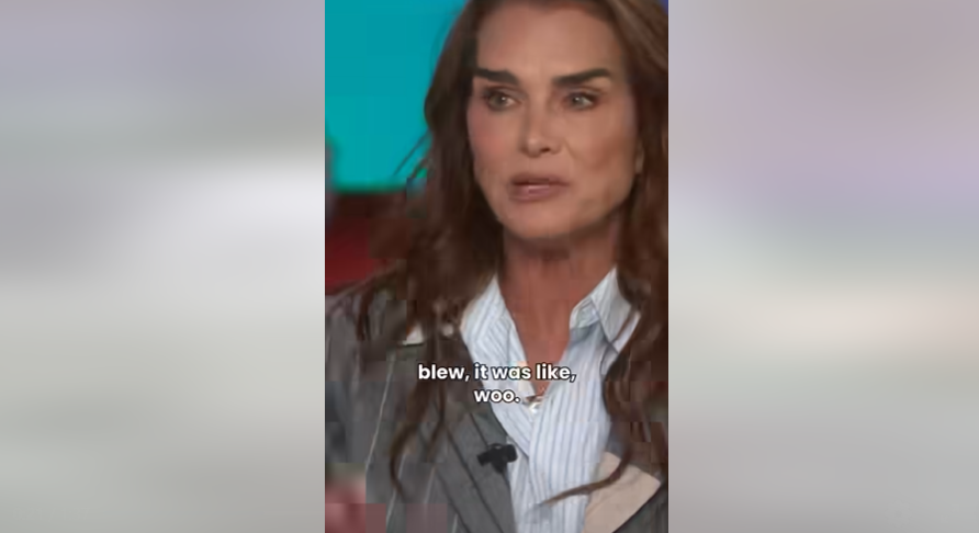 Brooke Shields recalls a behind-the-scenes detail, revealing that her hair was taped down to prevent wardrobe mishaps. | Source: Facebook/KellyClarksonShow