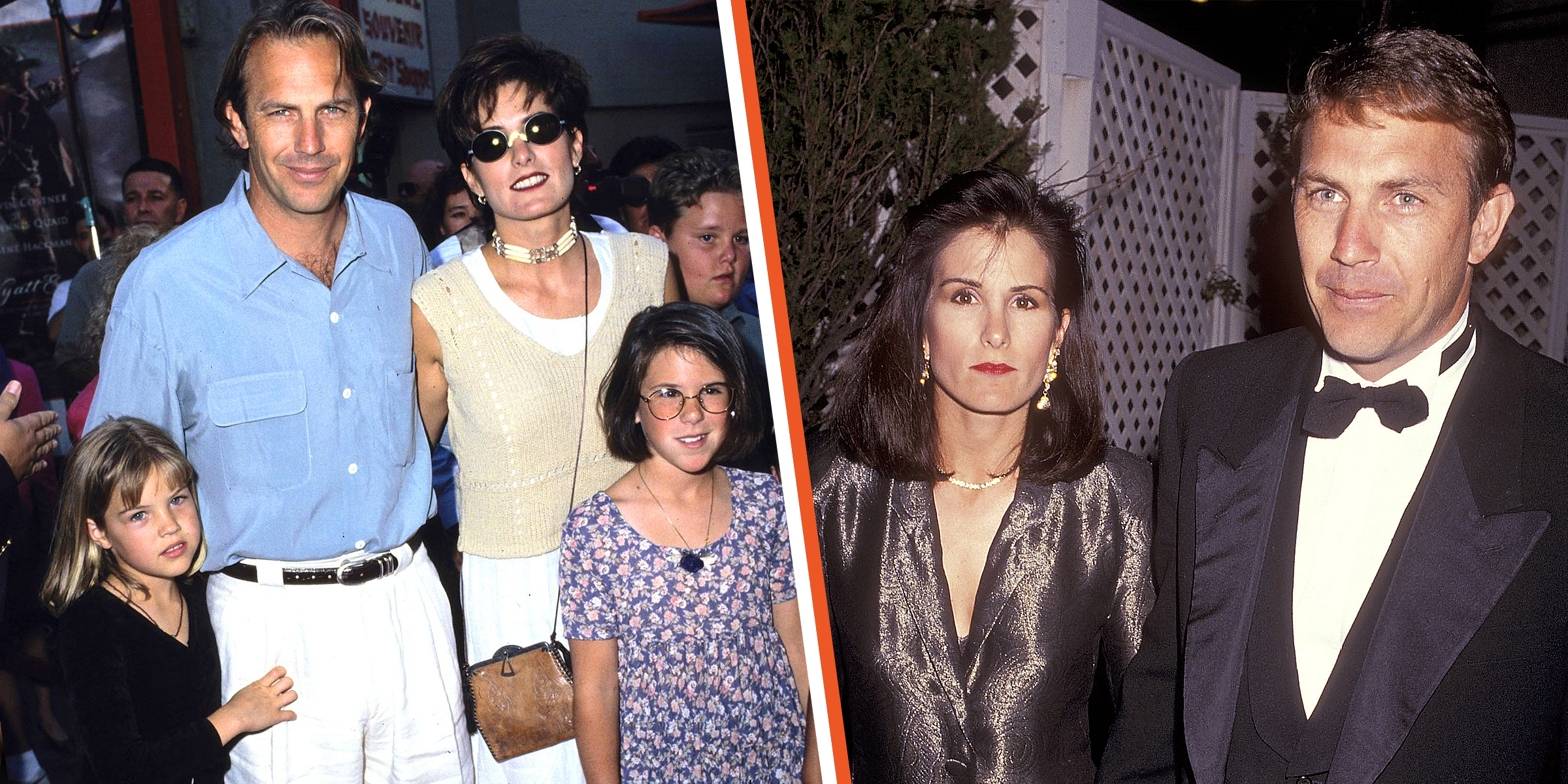 Lily, and Kevin Costner, Cindy Silva, and Annie Costner | Cindy Silva and Kevin Costner | Source: Getty Images